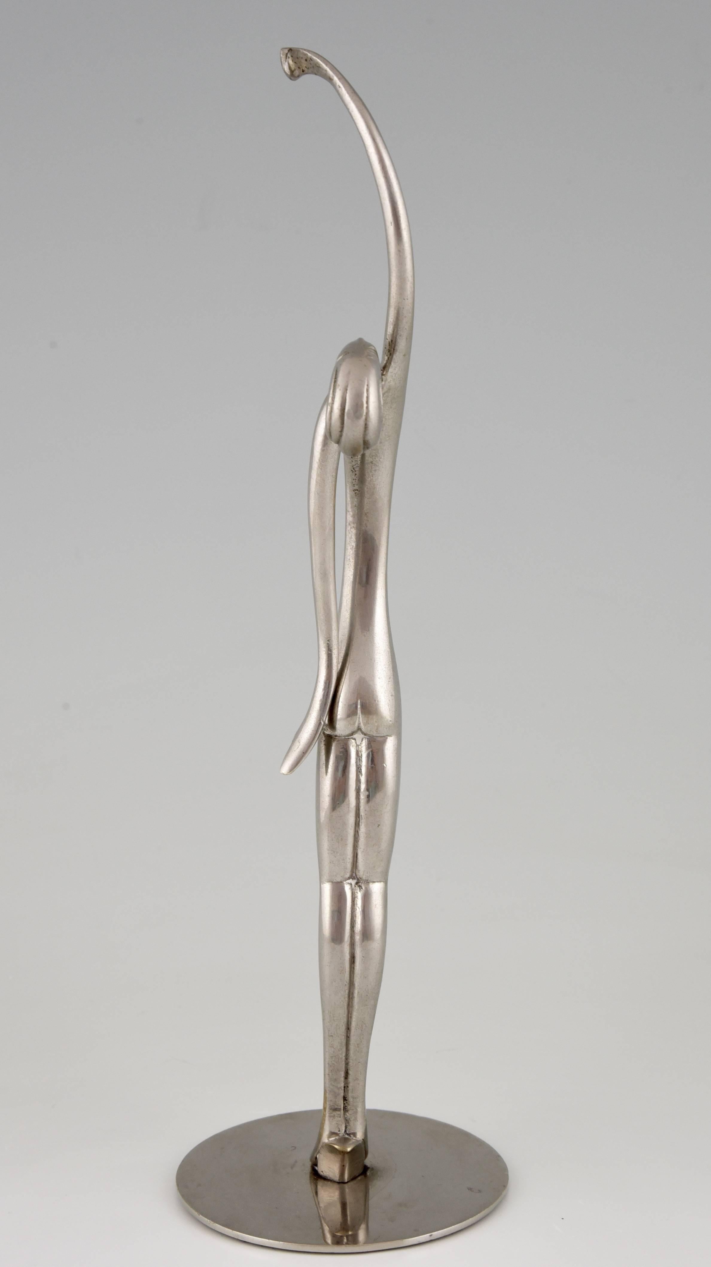 Art Deco Sculpture of a Standing Nude Attributed to Karl Hagenauer, 1930 2