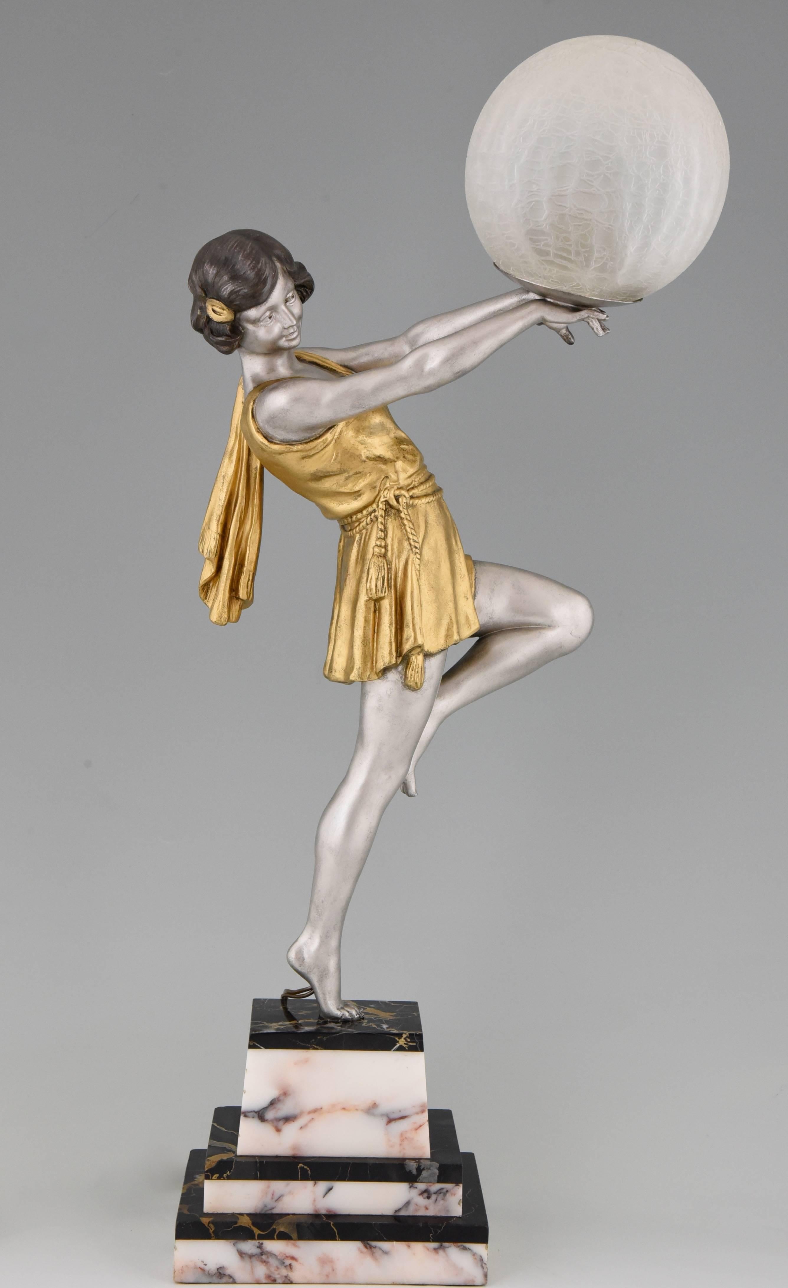 art nouveau lamp by carlier