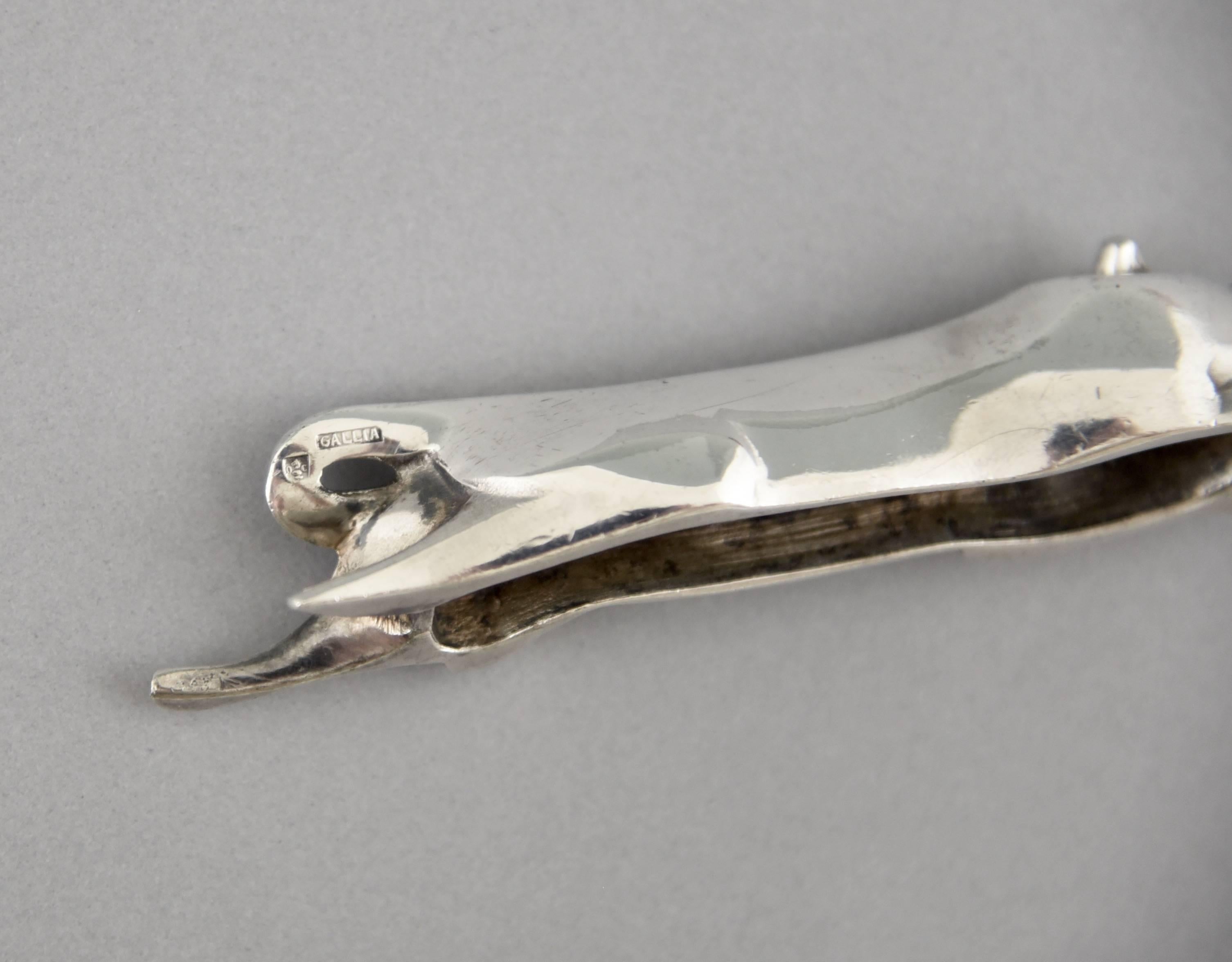 Silvered Art Deco Set of 12 Animal Knife Rests by Sandoz for Gallia, Christofle