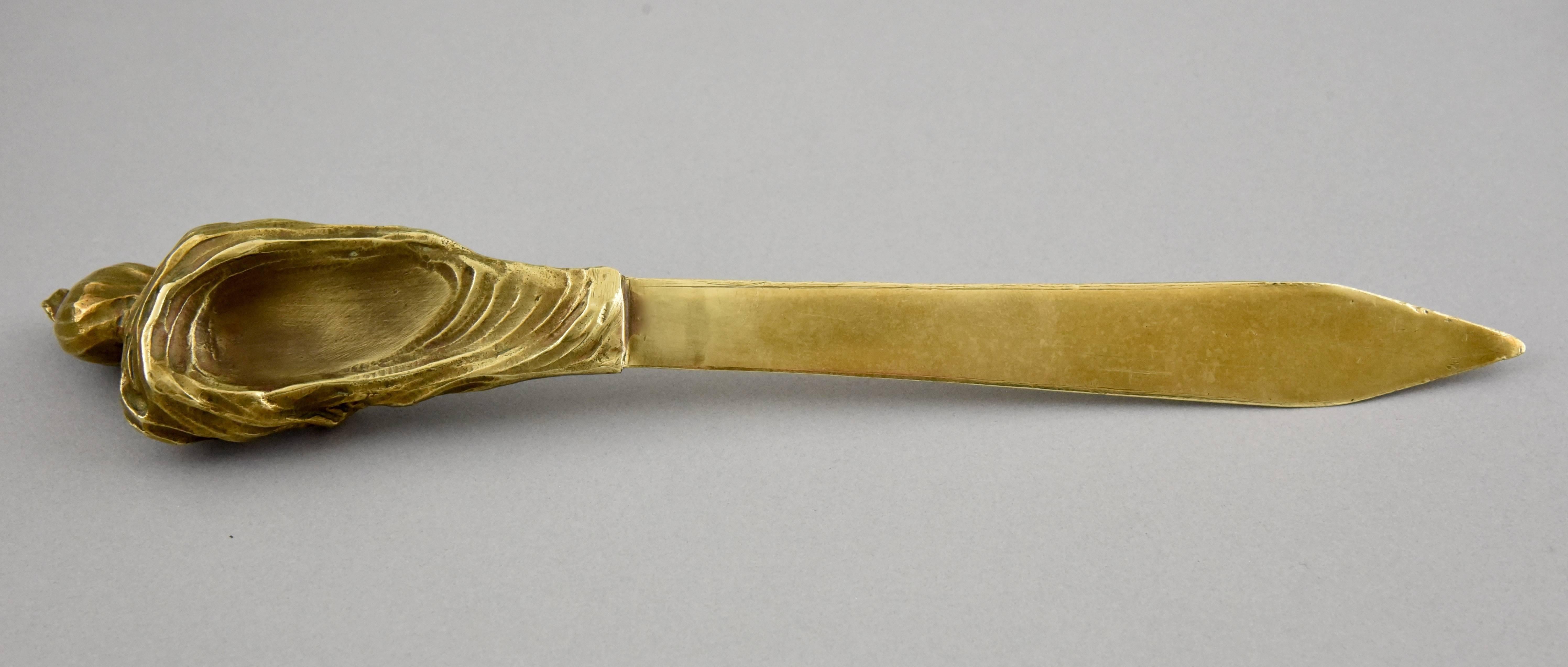 Mephistopheles, French Art Nouveau Bronze Letter Opener, 1900 In Excellent Condition In Antwerp, BE