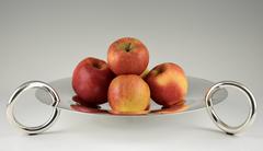 Andrée Putman für Christofle:: Moderne versilberte Schale für Tafelaufsatz