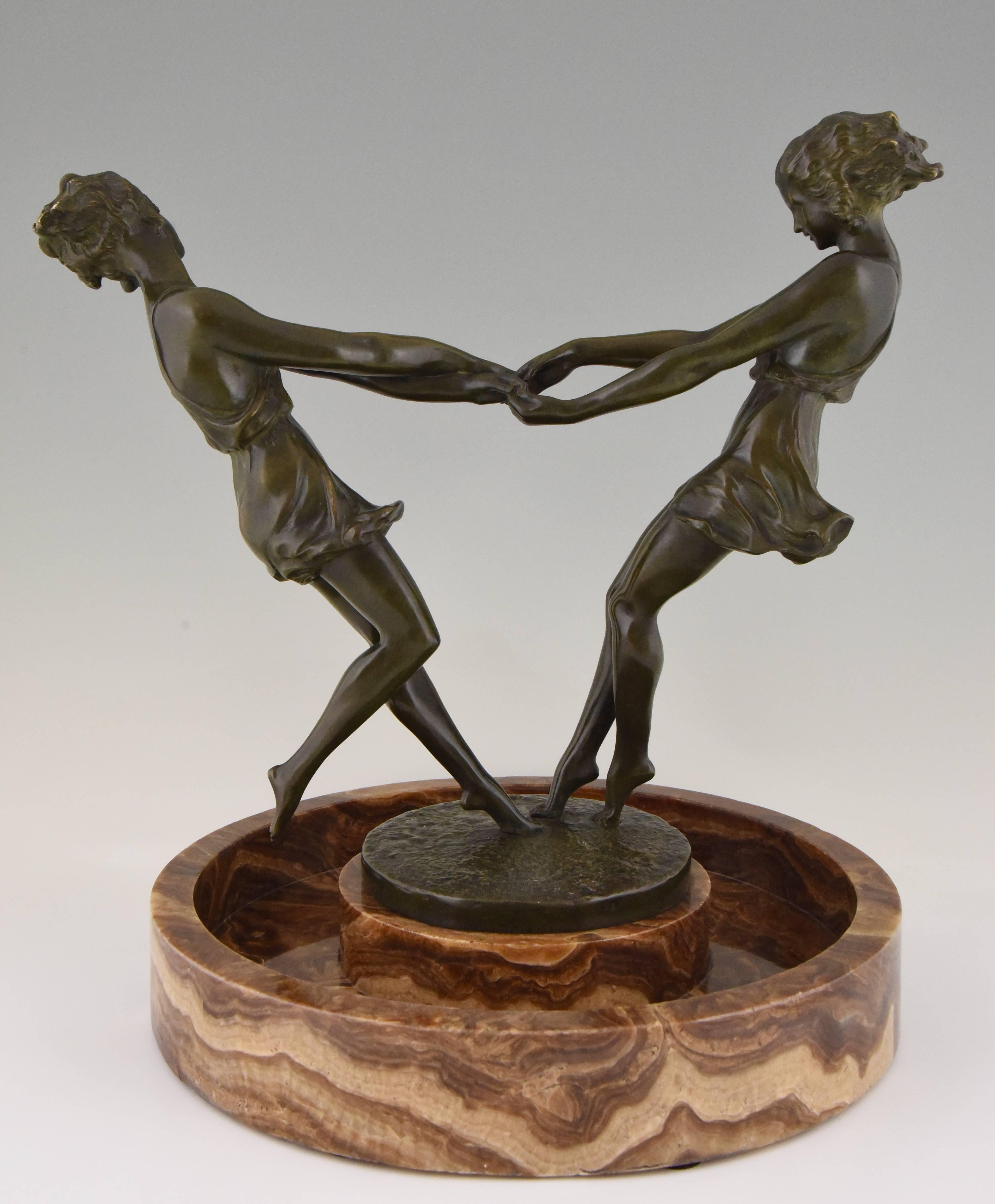 dancing girl bronze sculpture
