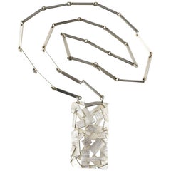 Rey Urban for Age Fausing Handmade Silver Necklace 1970