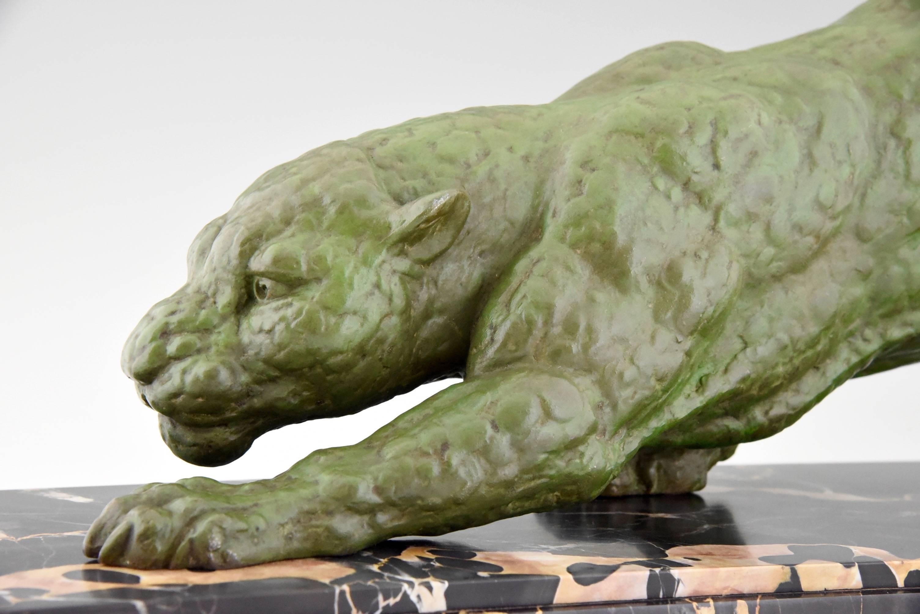 French Art Deco Panther Sculpture by Chiparus, 1930 4