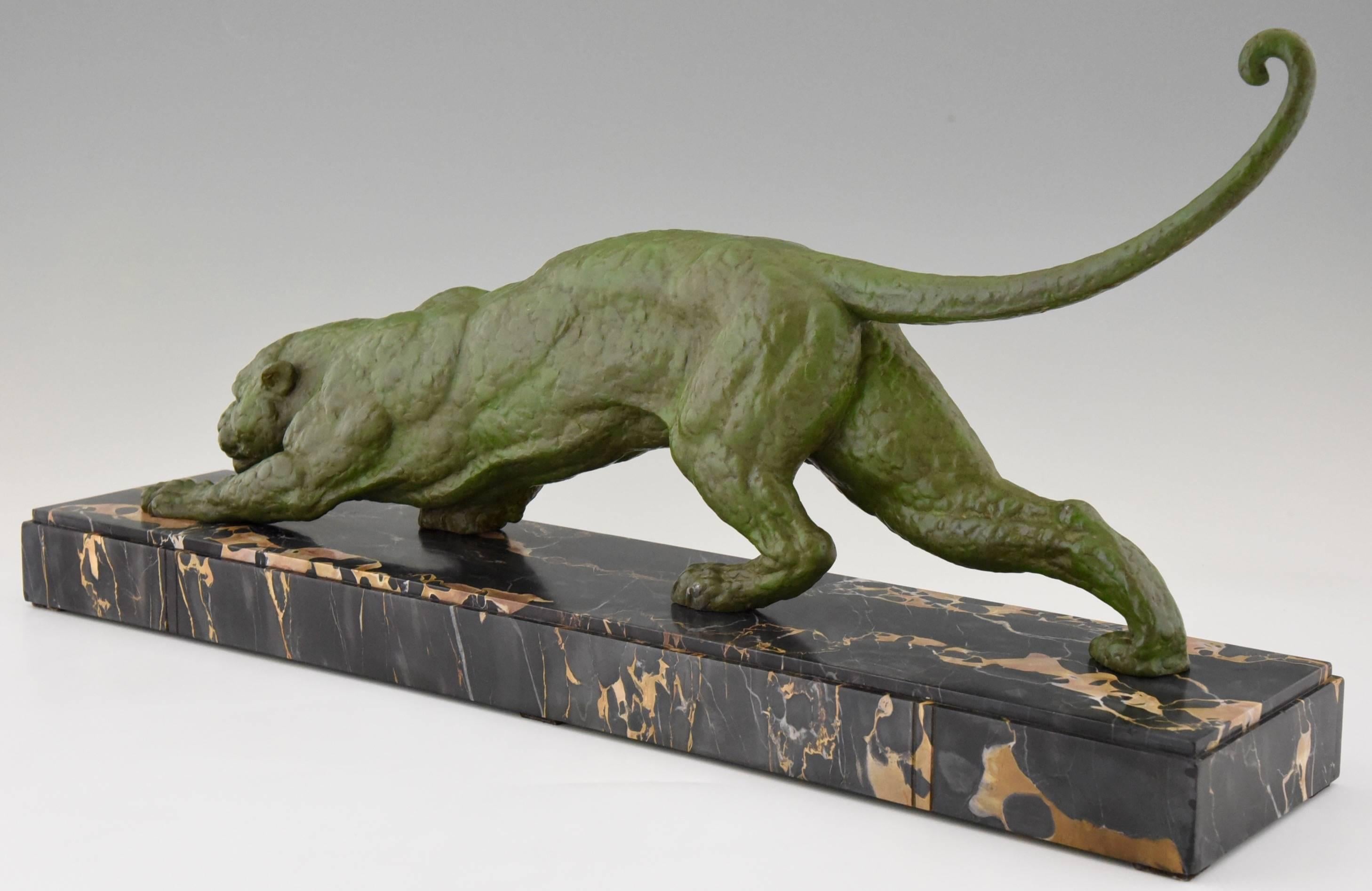 French Art Deco Panther Sculpture by Chiparus, 1930 3