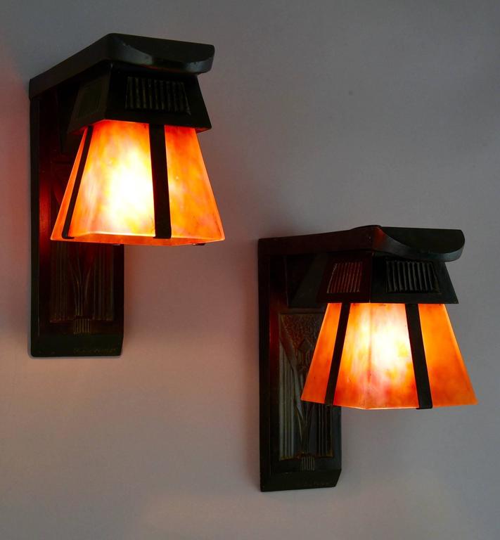 Art Deco Wall Light Metal Papillon 22 Schneider Art Deco Bronze And Gl Federal Wall Sconce Saay