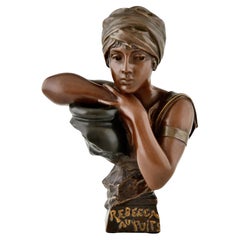 Emmanuel Villanis REBECCA Art Nouveau Bronze Bust – France 1900