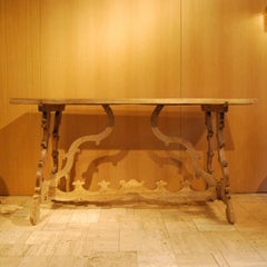 19th Century Italian Console in Walnut