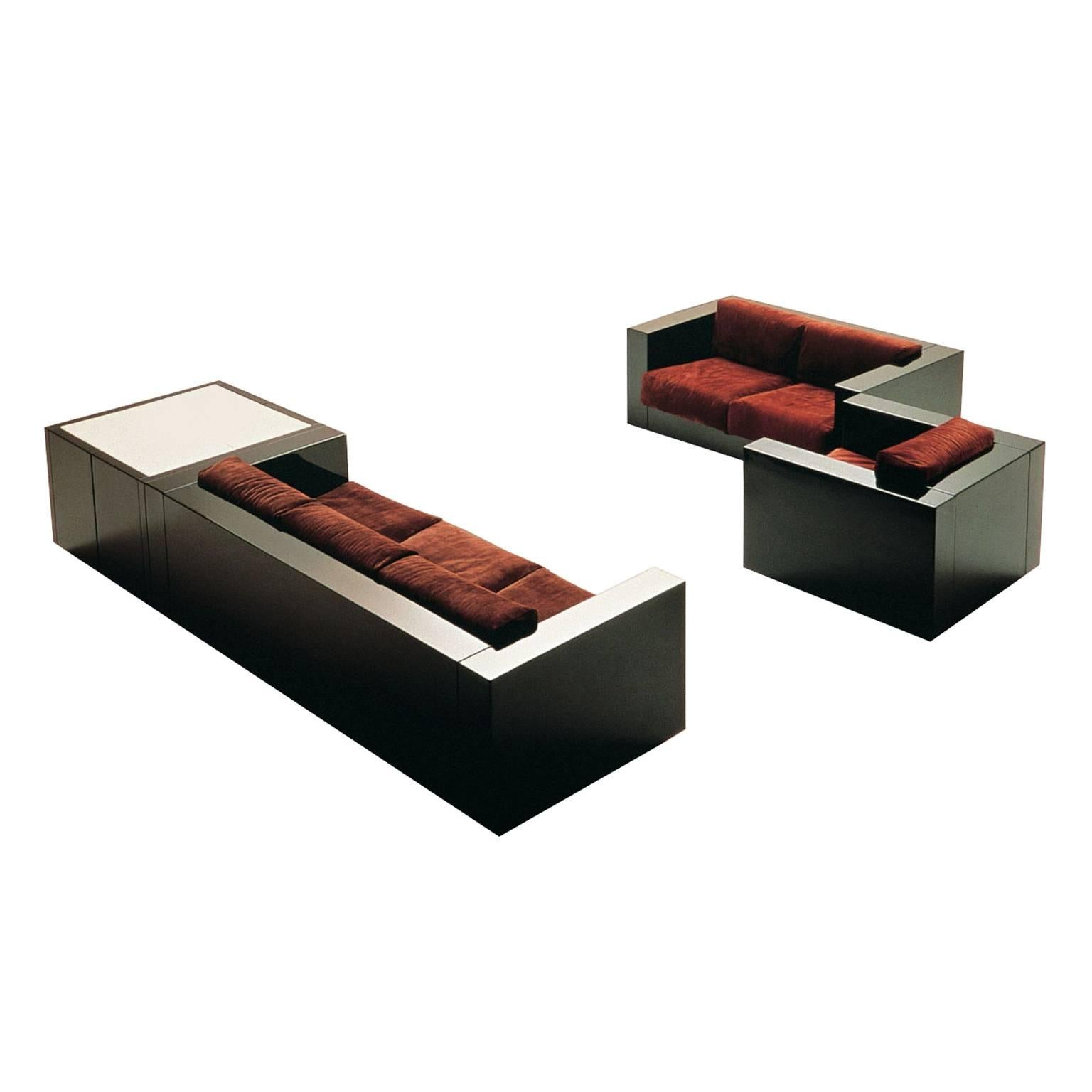 Saratoga Living Room Set by Lella and Massimo Vignelli for Poltronova