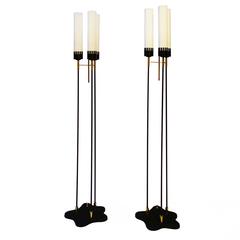 Pair of Italian Torchiere in the style of Angelo Lelli