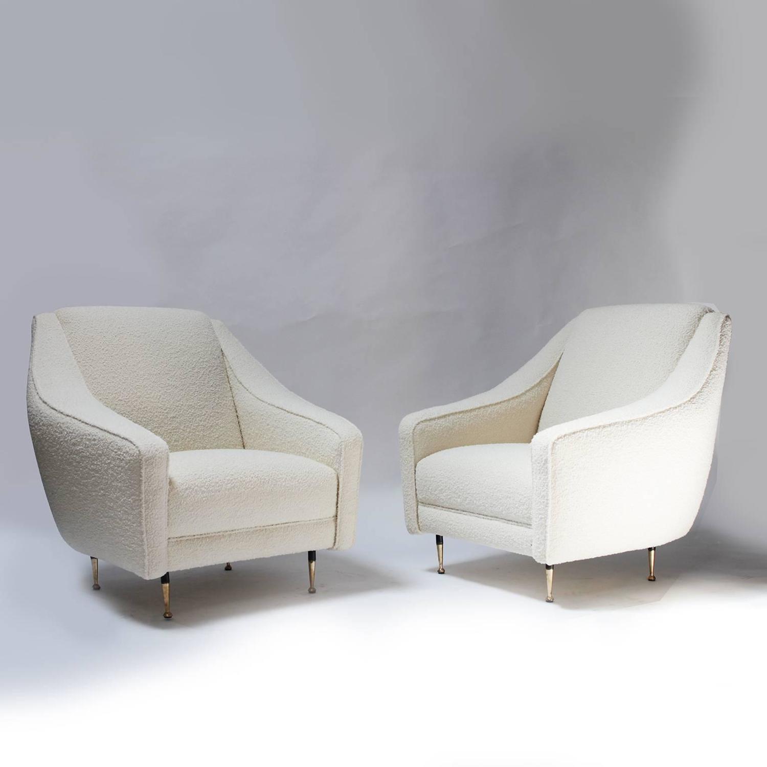 Pair of Elegant Italian Armchairs at 1stdibs