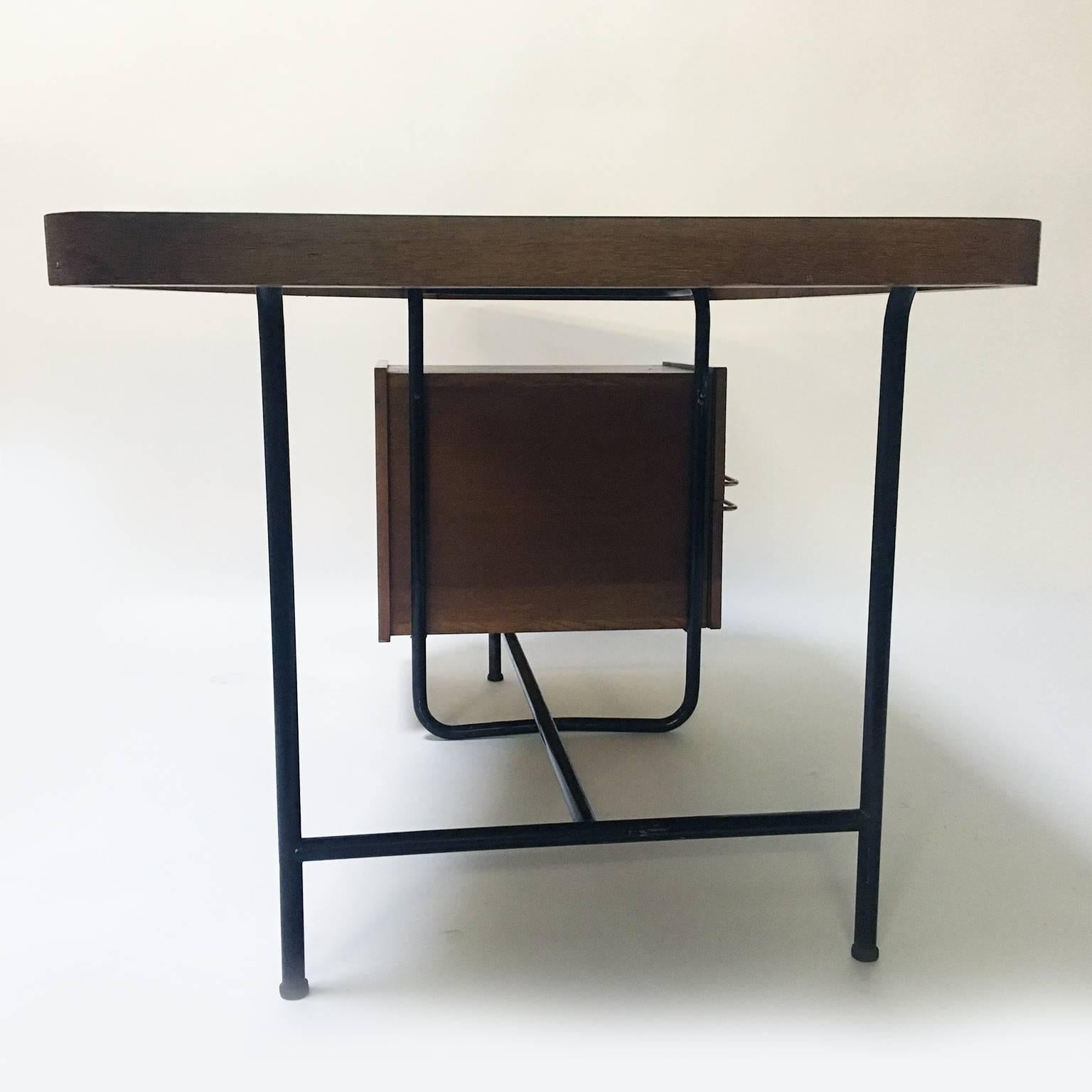 Formica French Writing Desk in the Style of Pierre Guariche