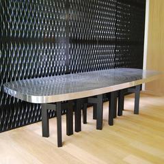 Aluminium Dining Room Table by Ado Chale