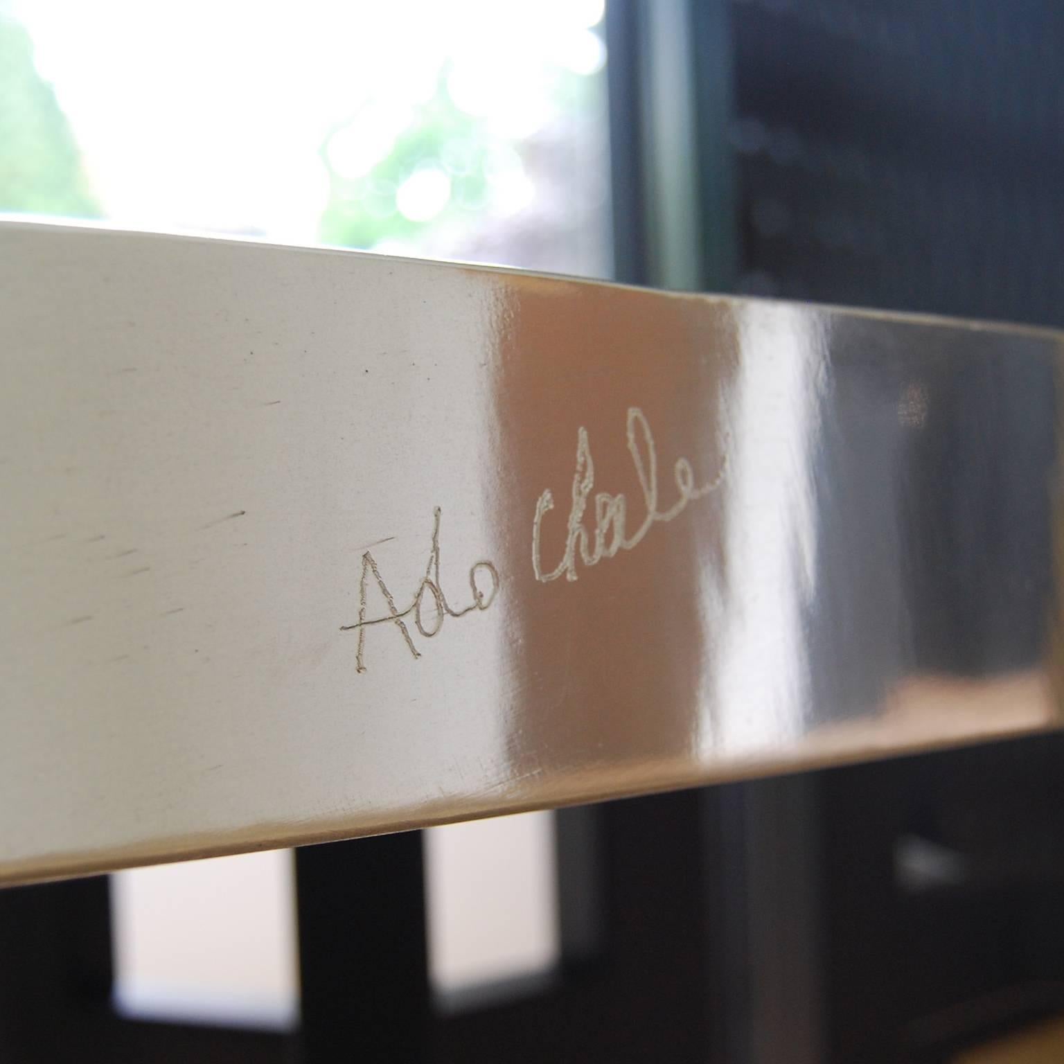 Aluminium Dining Room Table by Ado Chale In Excellent Condition For Sale In Brussels, BE