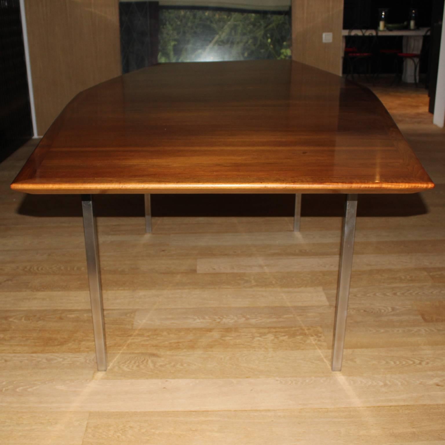 Walnut Conference or Dining Room Table by Florence Knoll