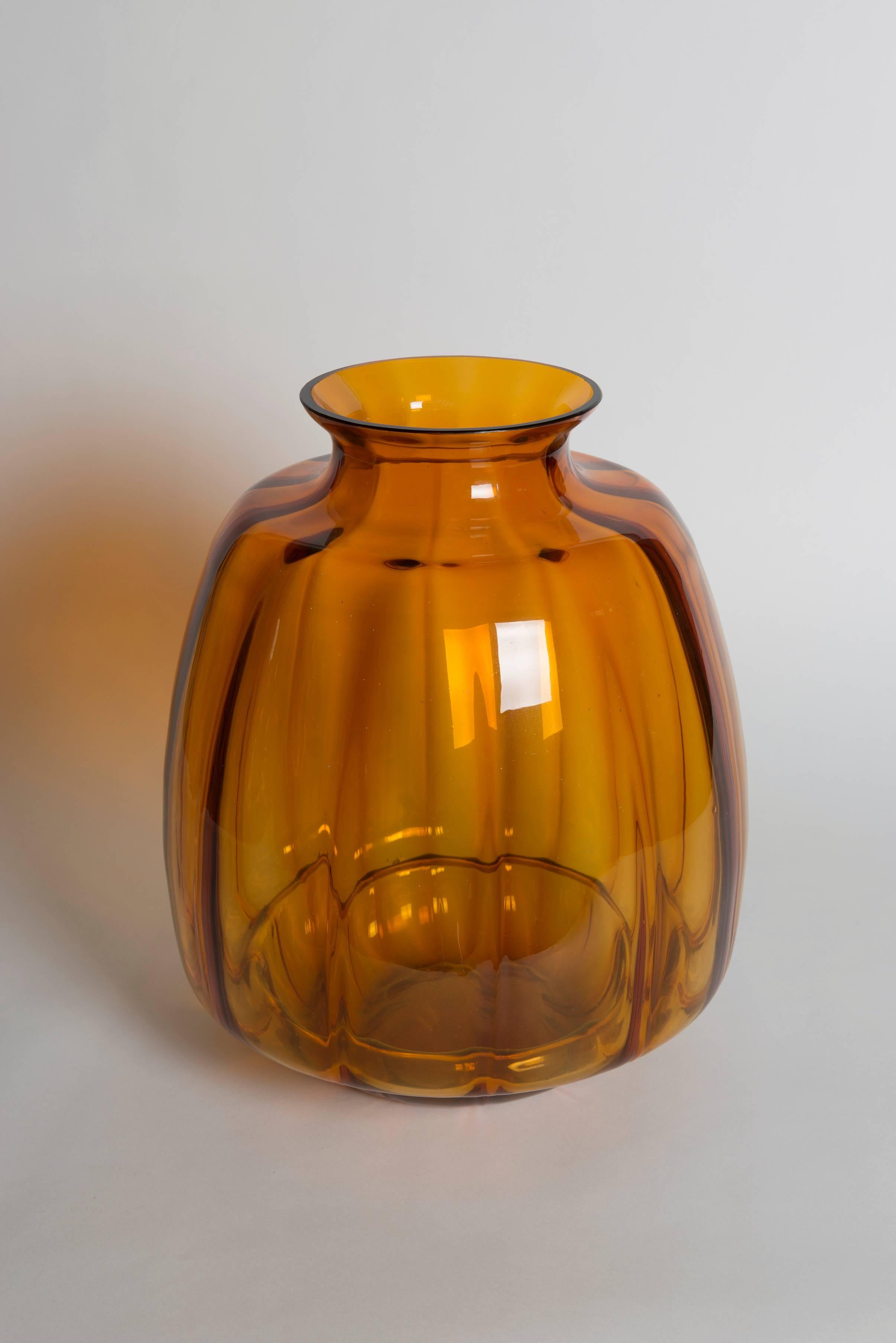 Art Deco A. D. Copier for Leerdam - Ribbed Vase