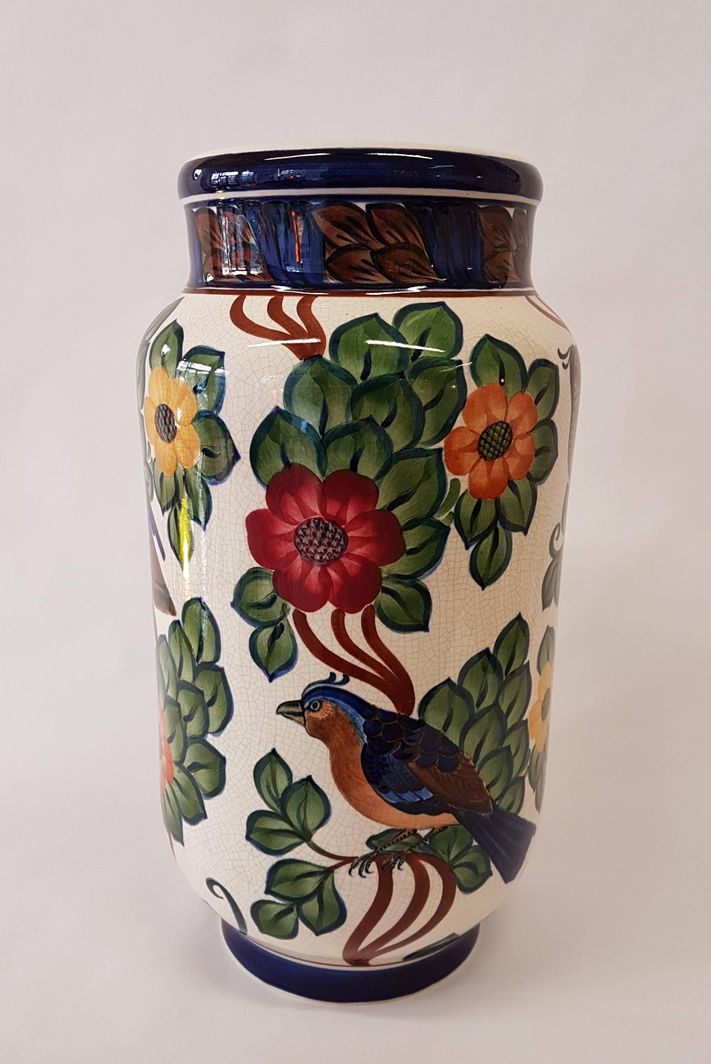 Danish Aluminia, Art Nouveau Vase For Sale