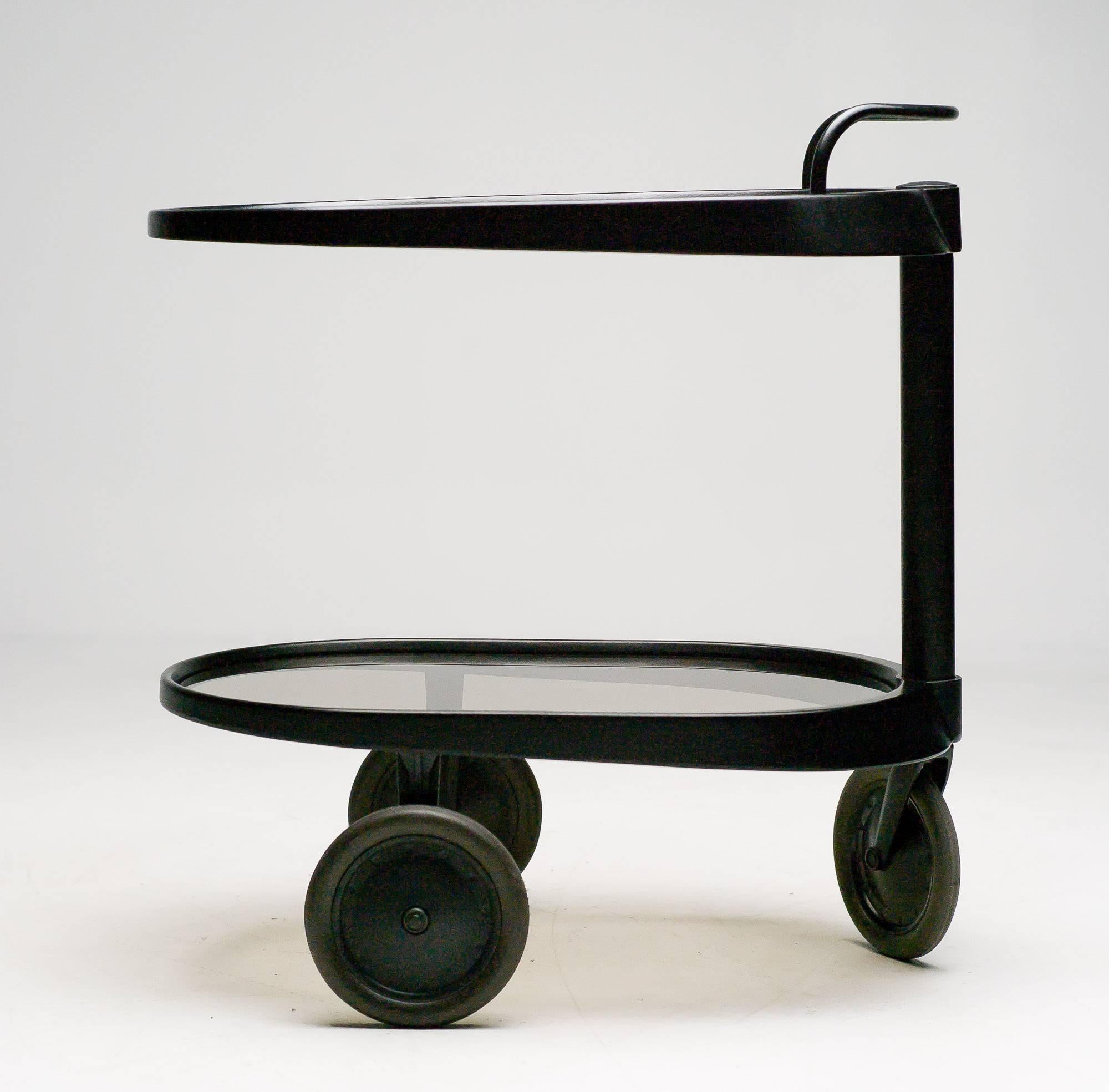 Painted Modern Trolley Designed by Enzo Mari for Alessi in 1989