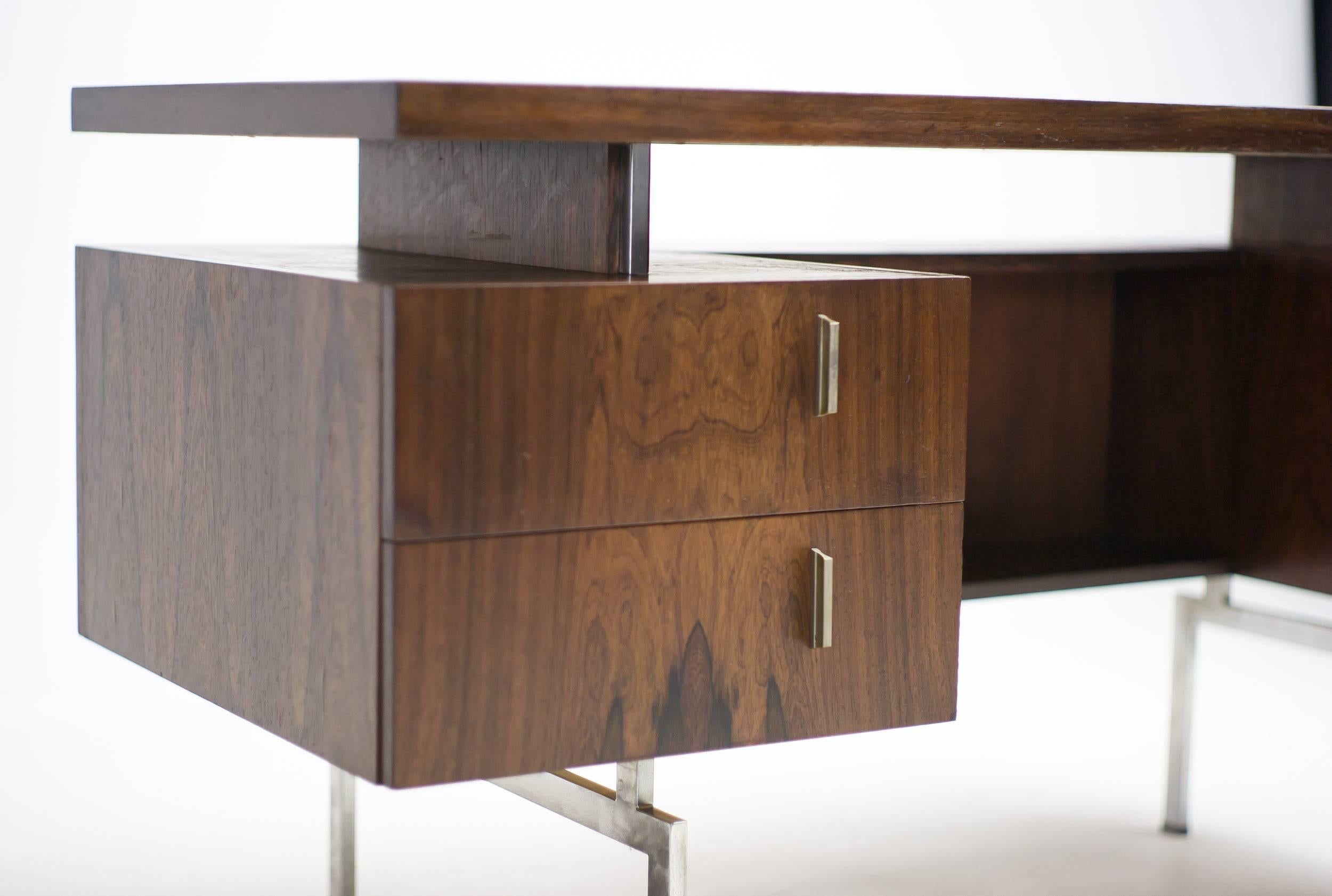 1950s Rosewood Asymmetrical Fristho Desk 1