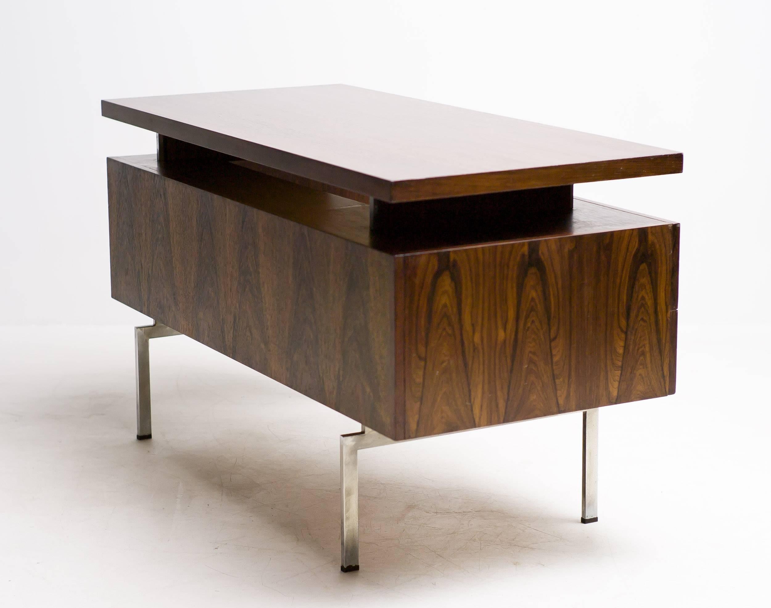 Mid-20th Century 1950s Rosewood Asymmetrical Fristho Desk