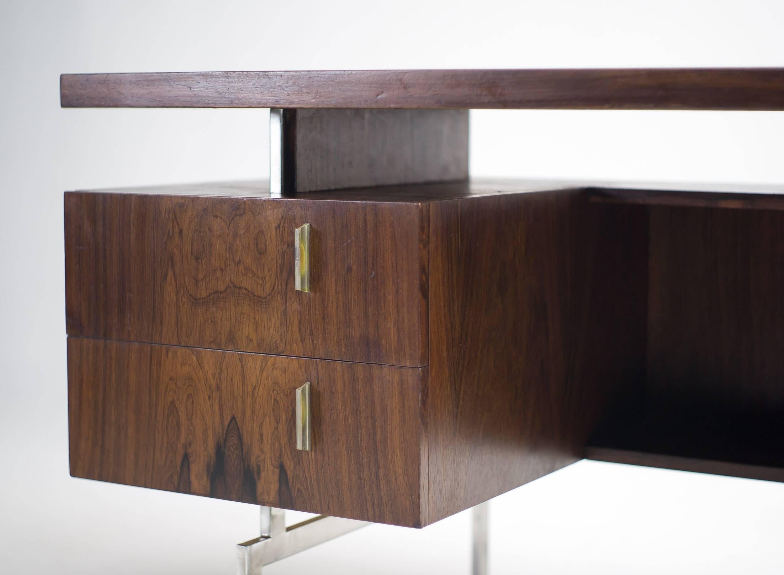 1950s Rosewood Asymmetrical Fristho Desk 3