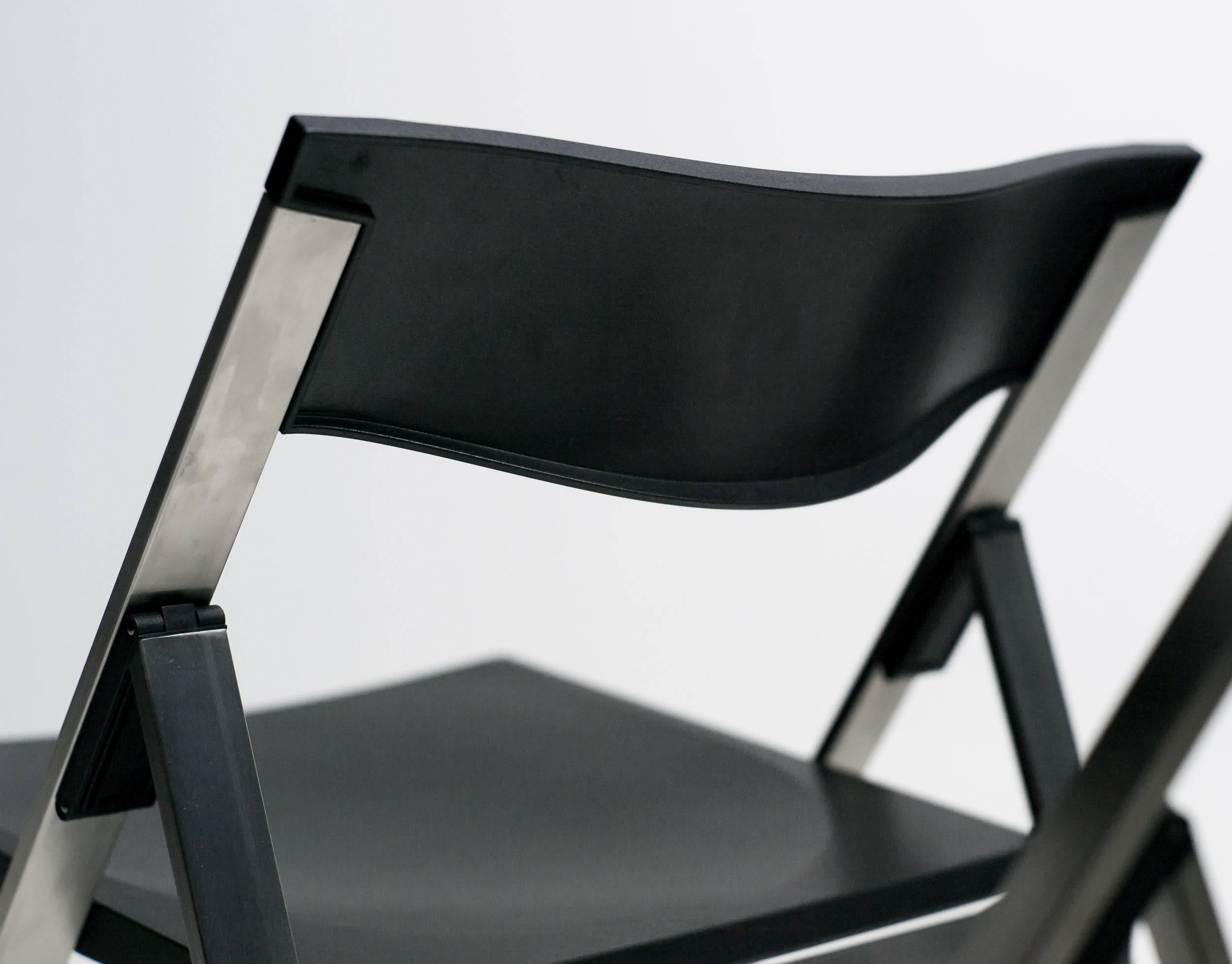 Nylon Set of Four TP08 Folding Chairs Designed by Justus Kolberg