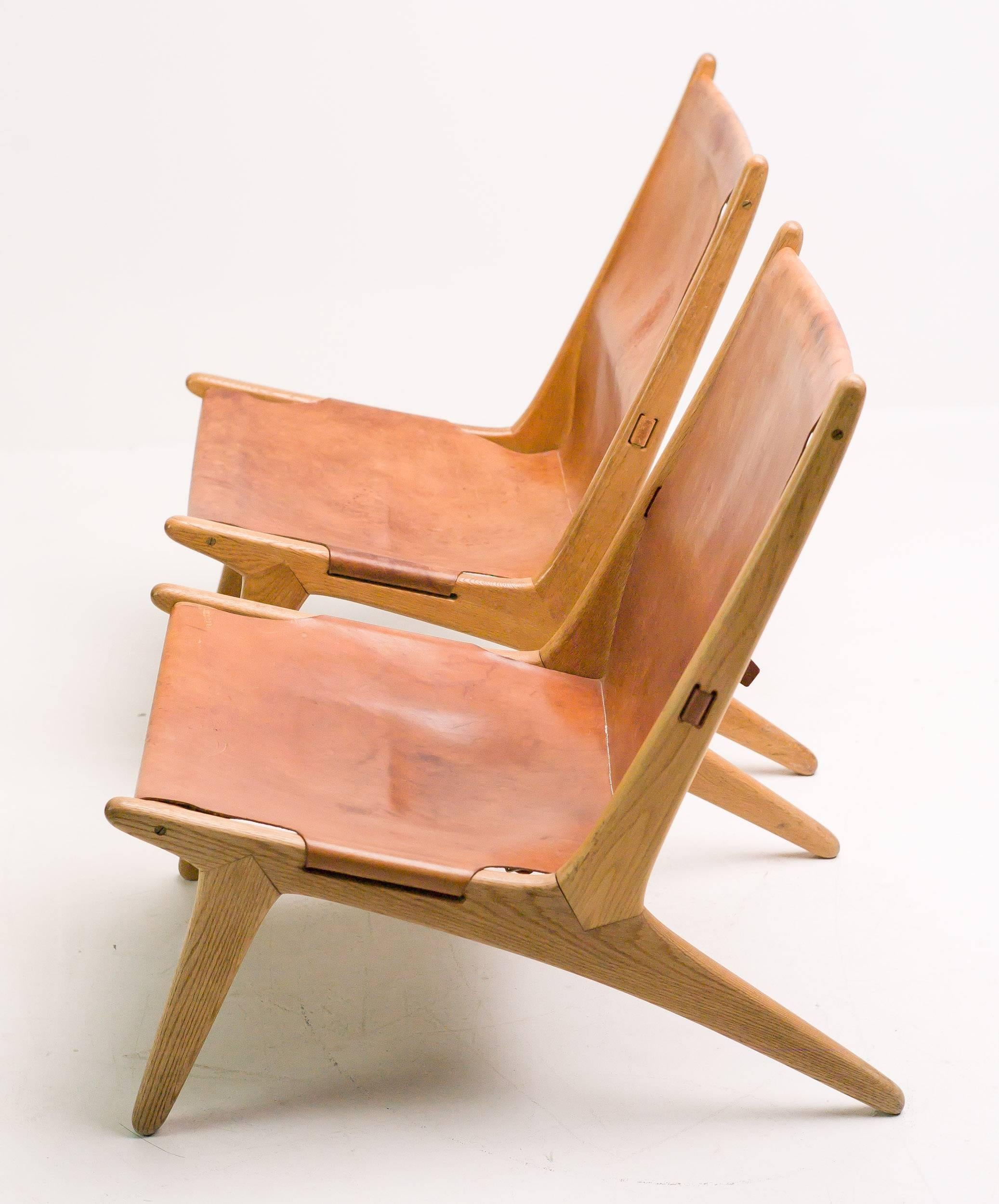 Pair of Hunting Chairs Model 204 by Uno and Osten Kristiansson 2