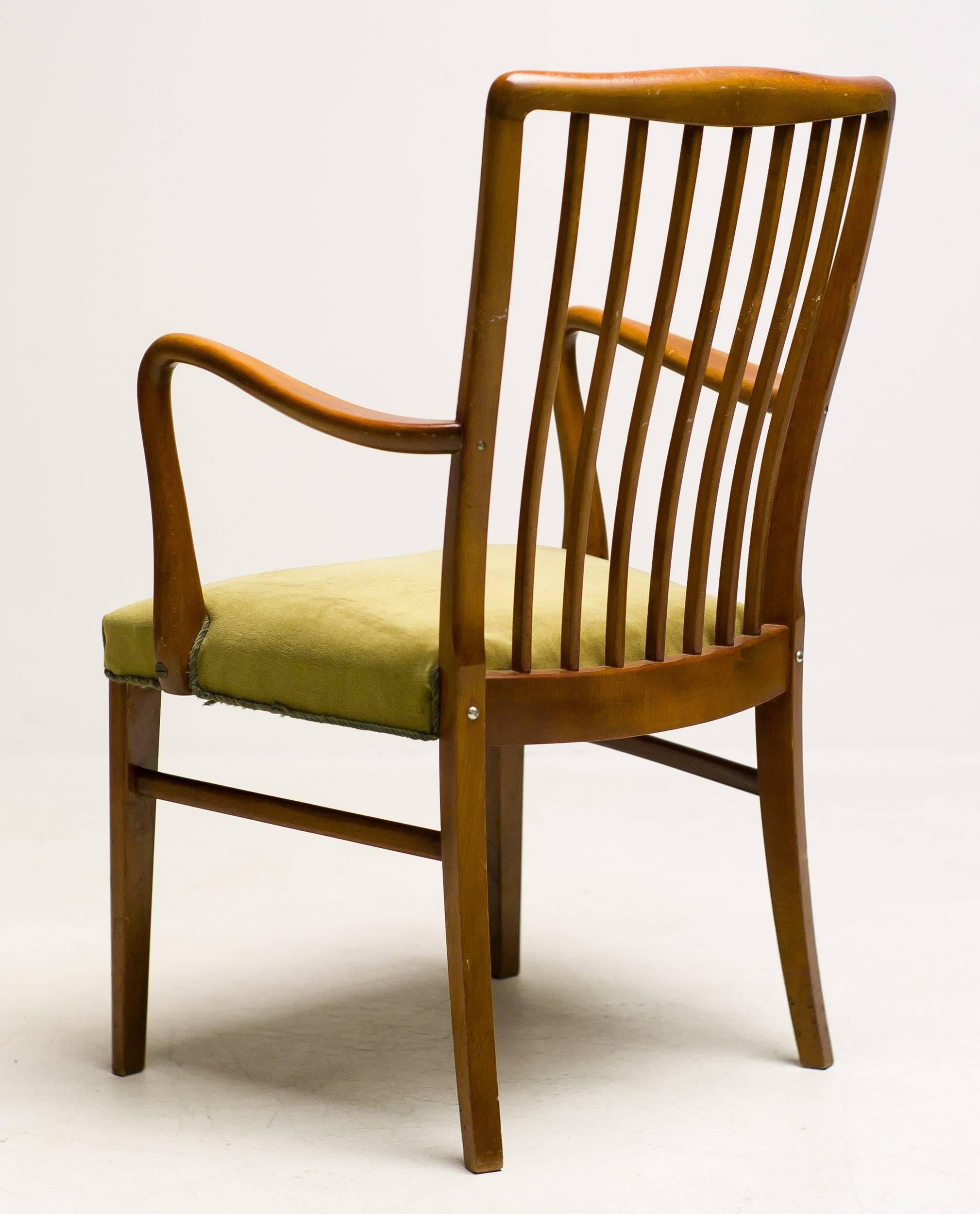 Scandinavian Modern Elegant 1950s Danish Dining Chairs