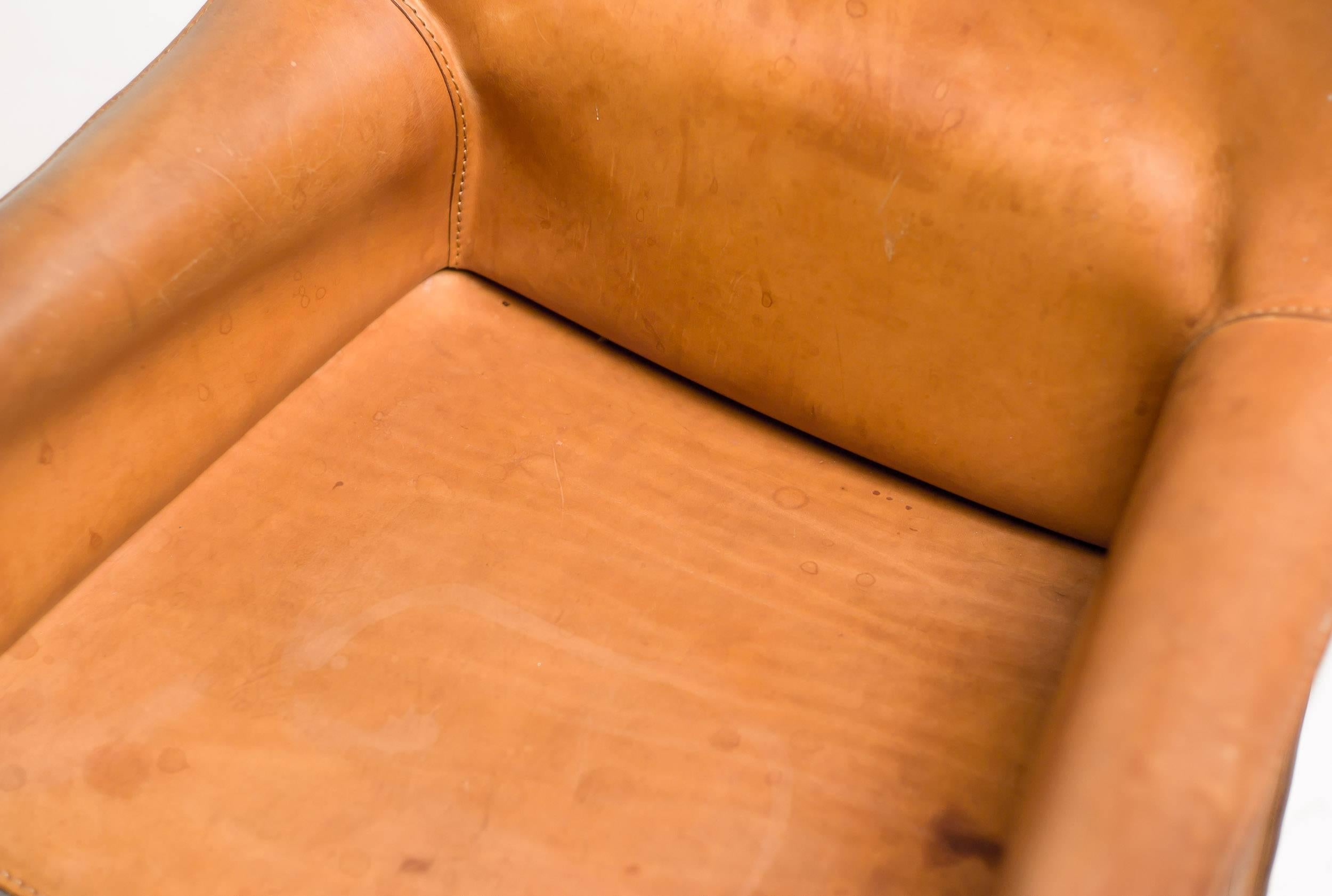 mario bellini leather chair