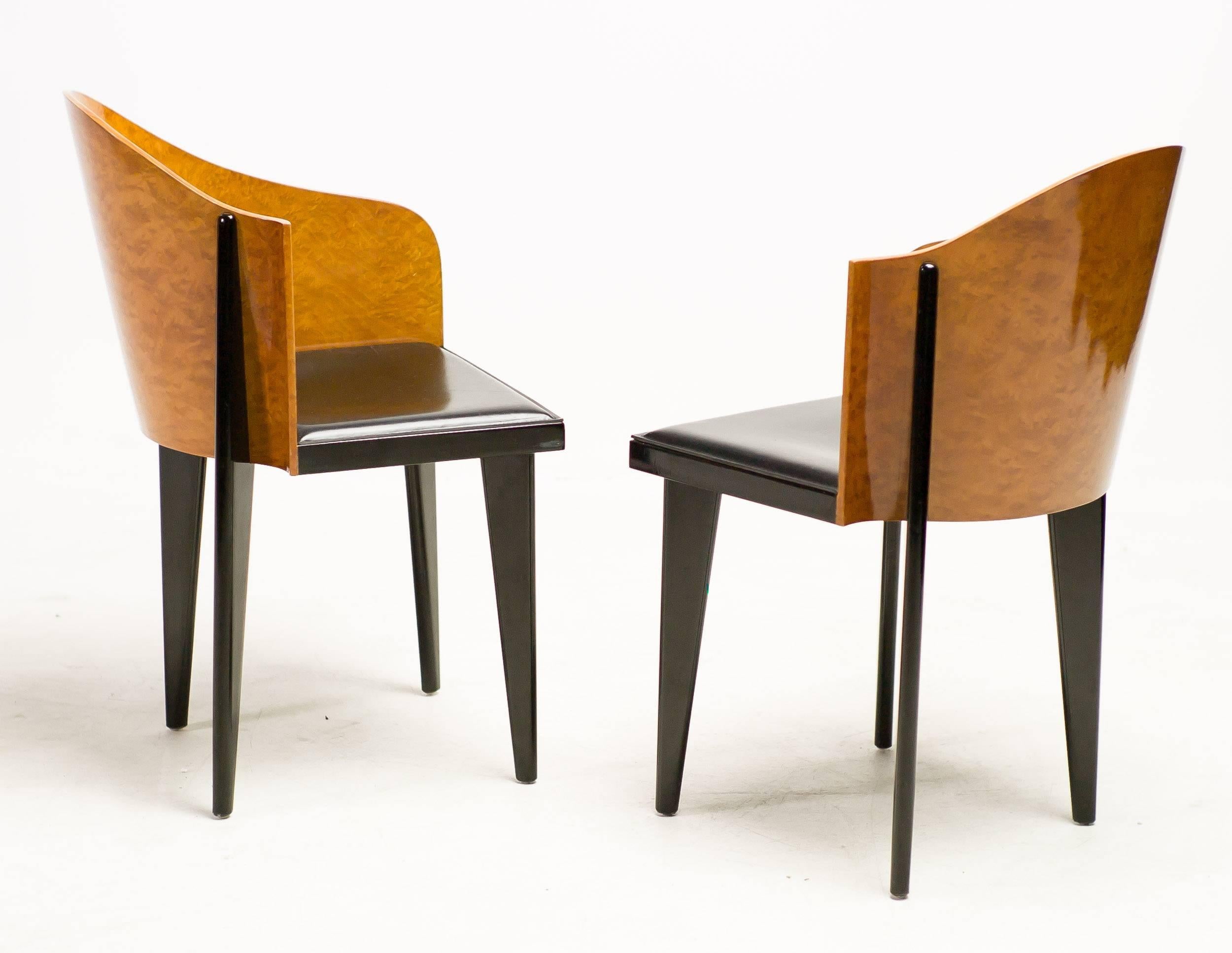 Lacquered Toscana Chairs Designed by Piero Sartogo for Saporiti