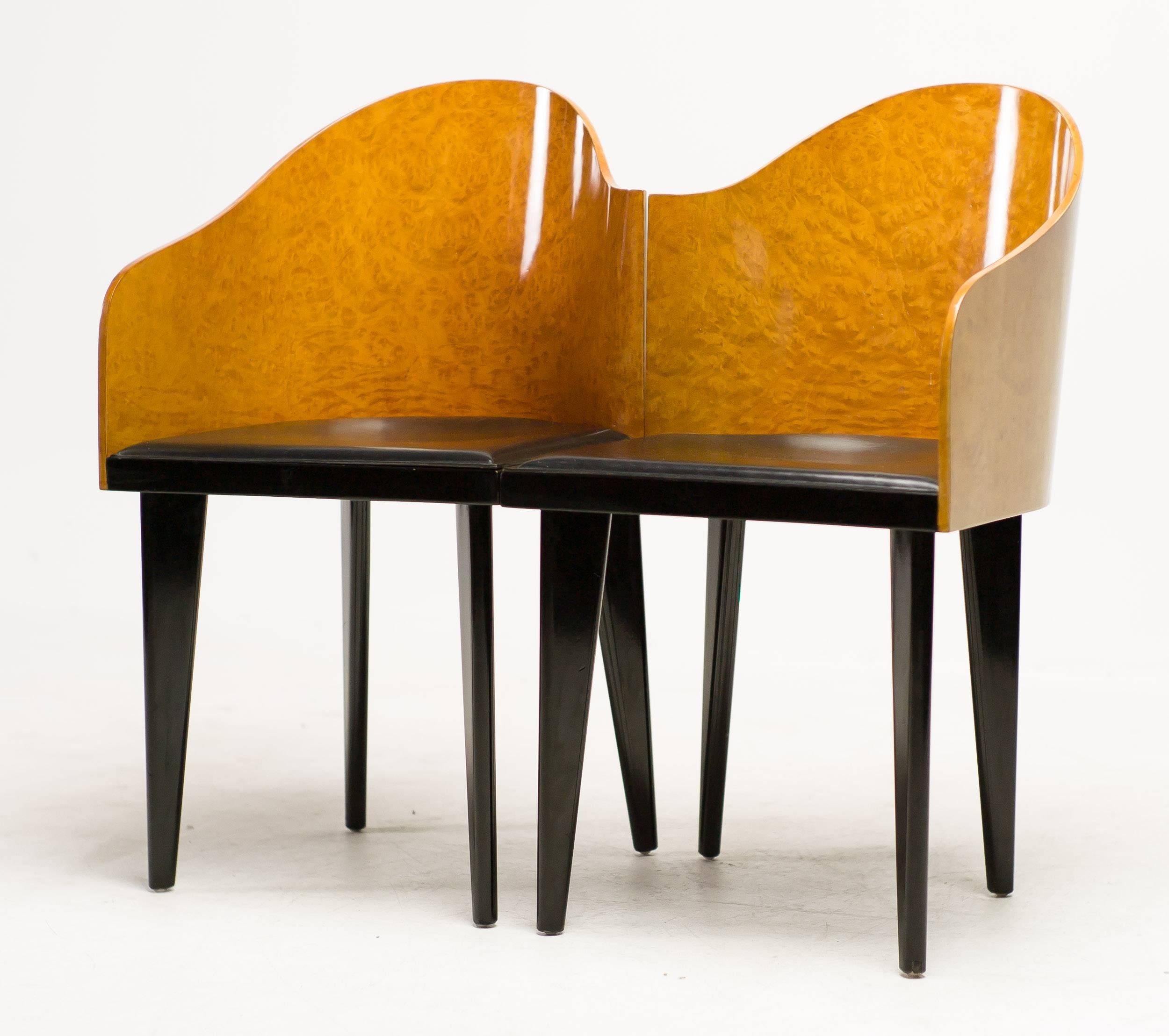 Late 20th Century Toscana Chairs Designed by Piero Sartogo for Saporiti