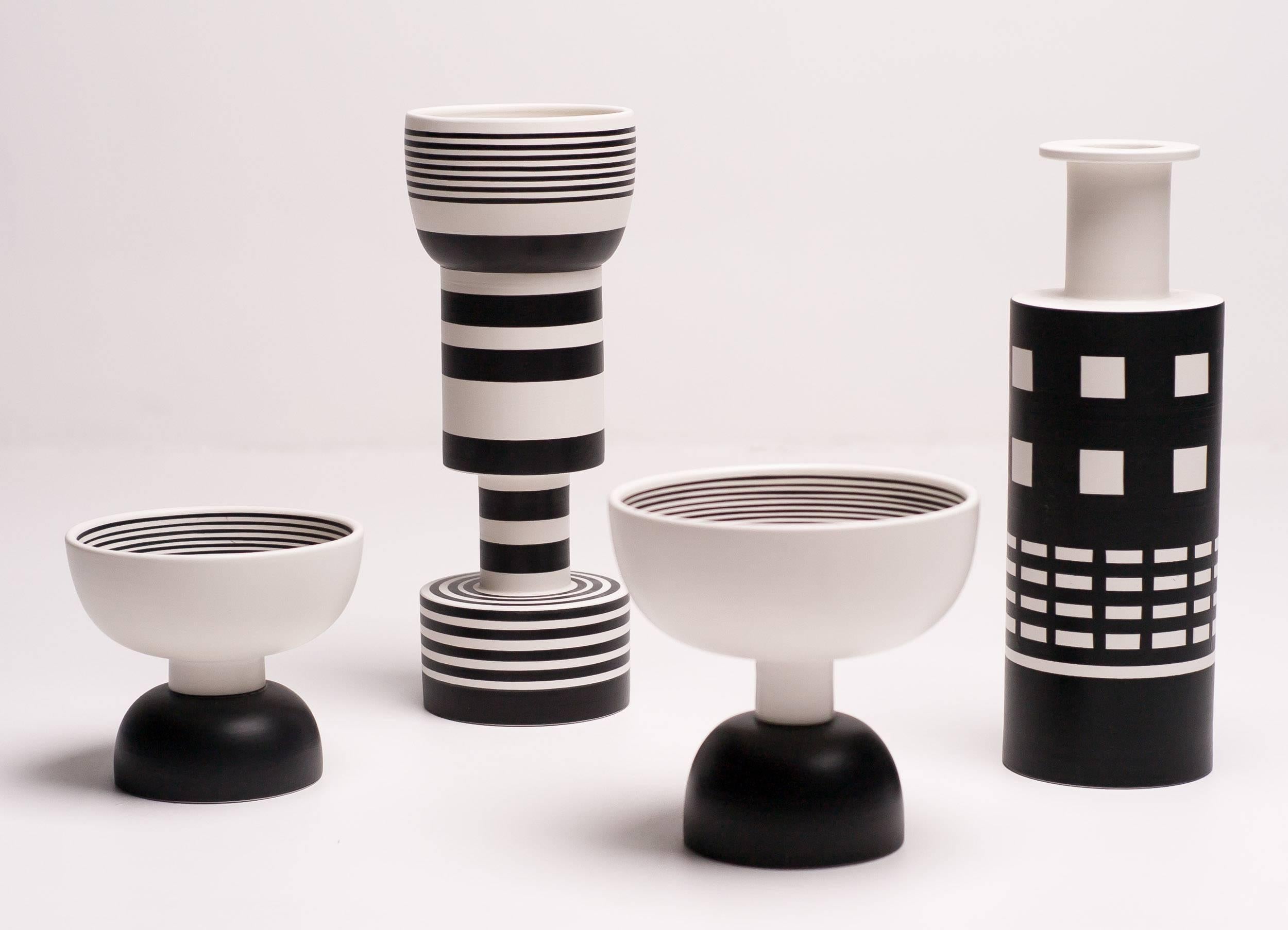 Post-Modern Altaza Ceramic Vase Designed by Ettore Sottsass