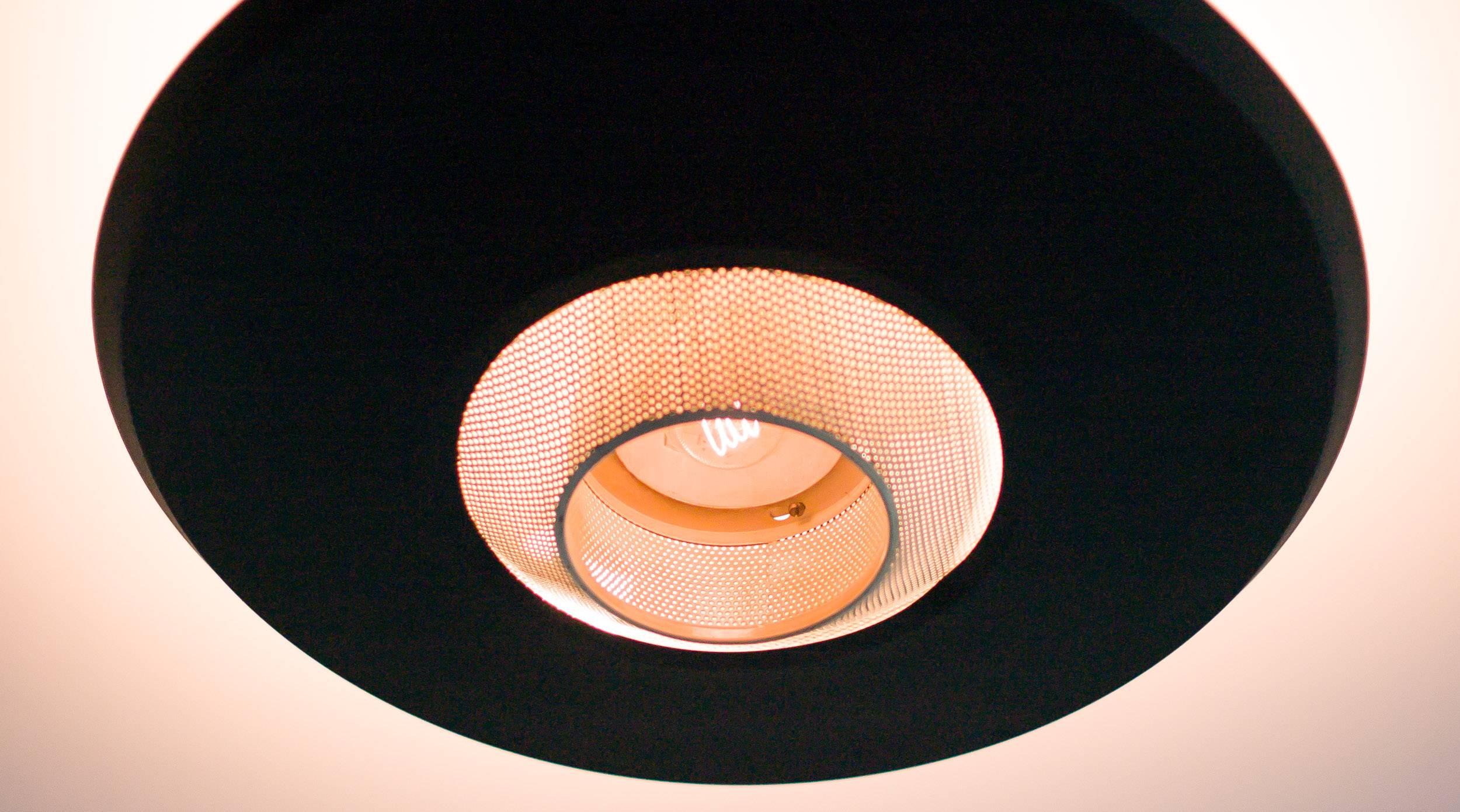 Enameled Philips Ceiling Lamp by Louis Kalff
