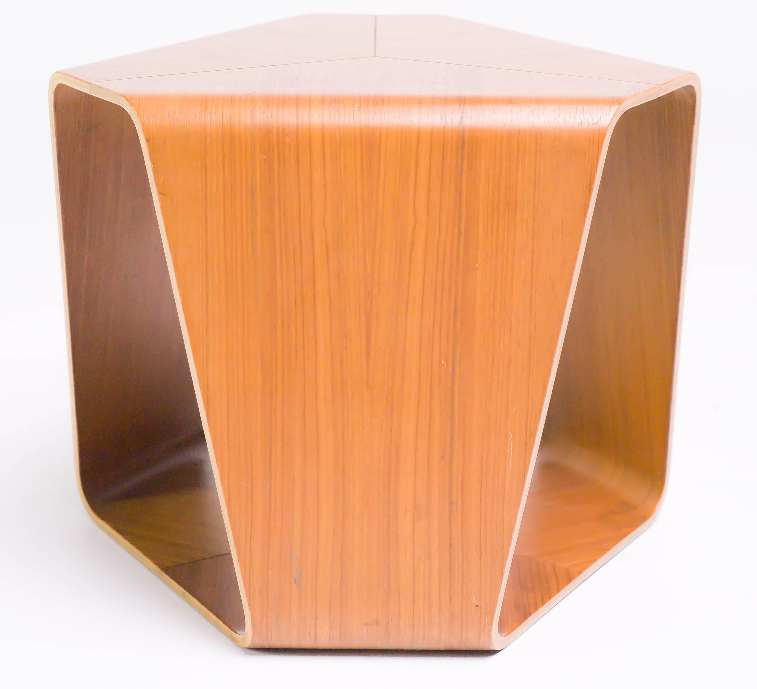 Amazing craftsmanship in walnut plywood by Tendo Mokko also manufacturer of the popular Sori Yanagi stool.
Literature: Design Japonais, 1950-1995, Centre Georges Pompidou exhibition catalog, pg. 74.
 
Excellent fast and affordable worldwide