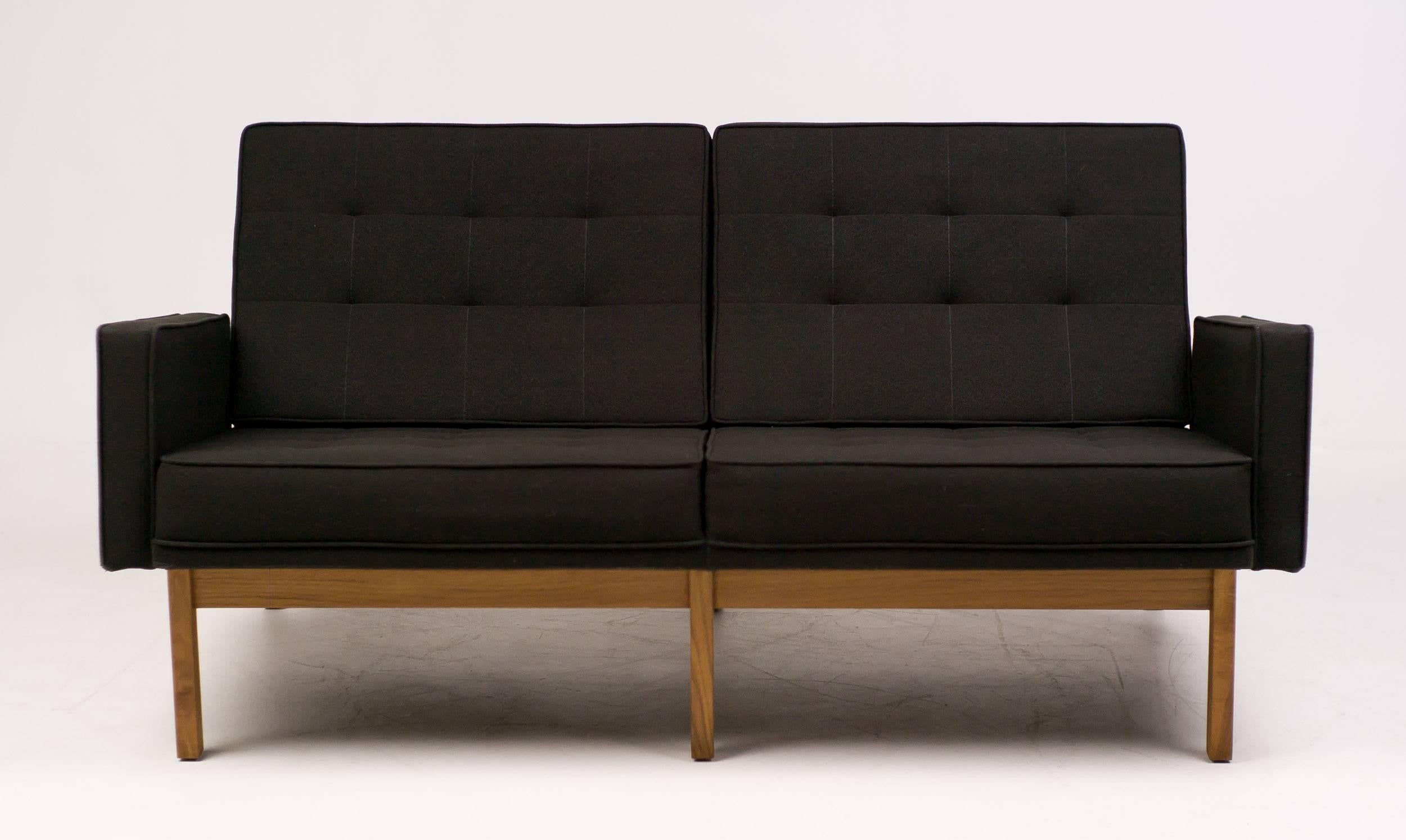 Mid-Century Modern Florence Knoll Walnut Loveseat