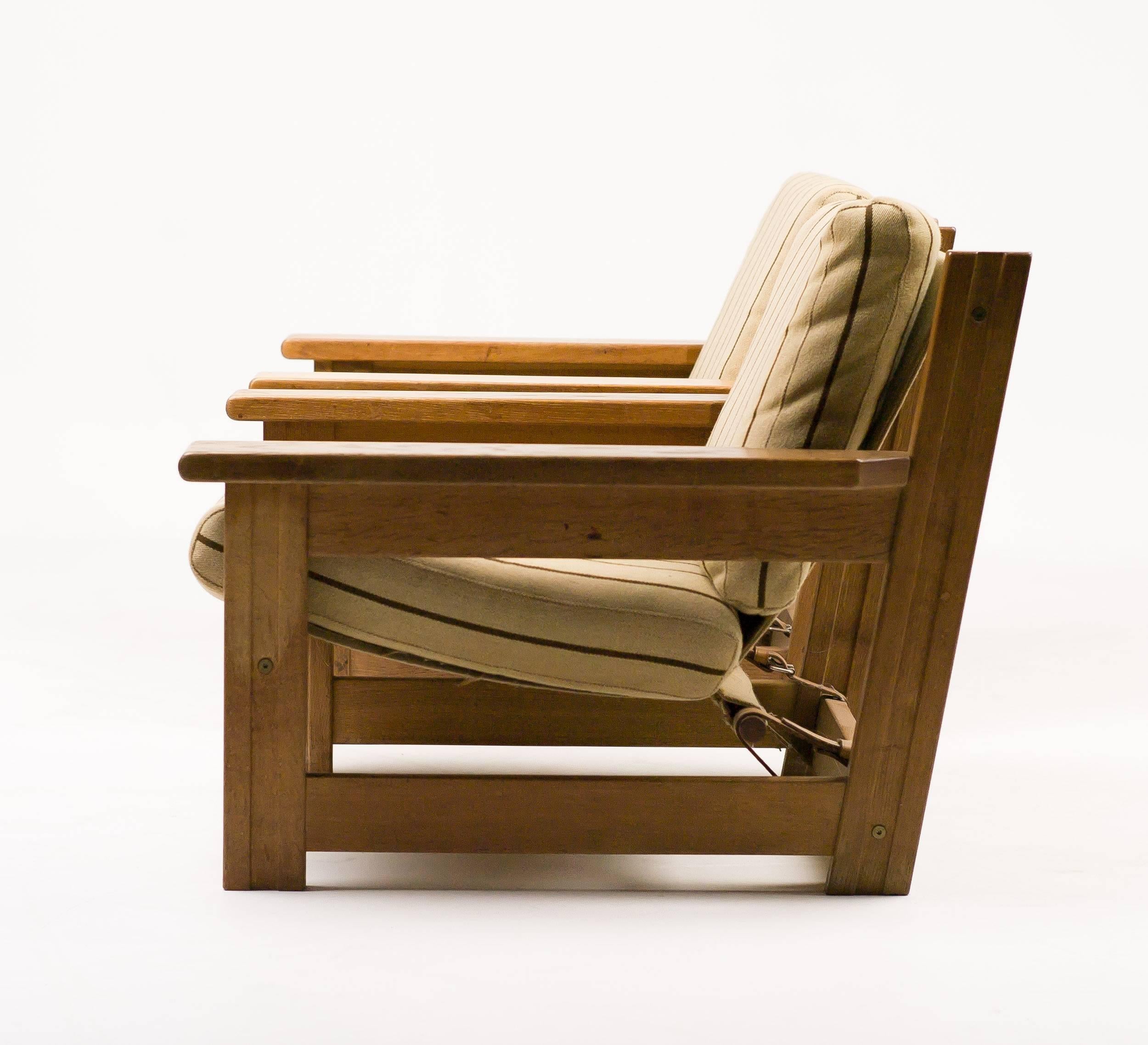 Danish Pair of Scandinavian Architectural Lounge Chairs