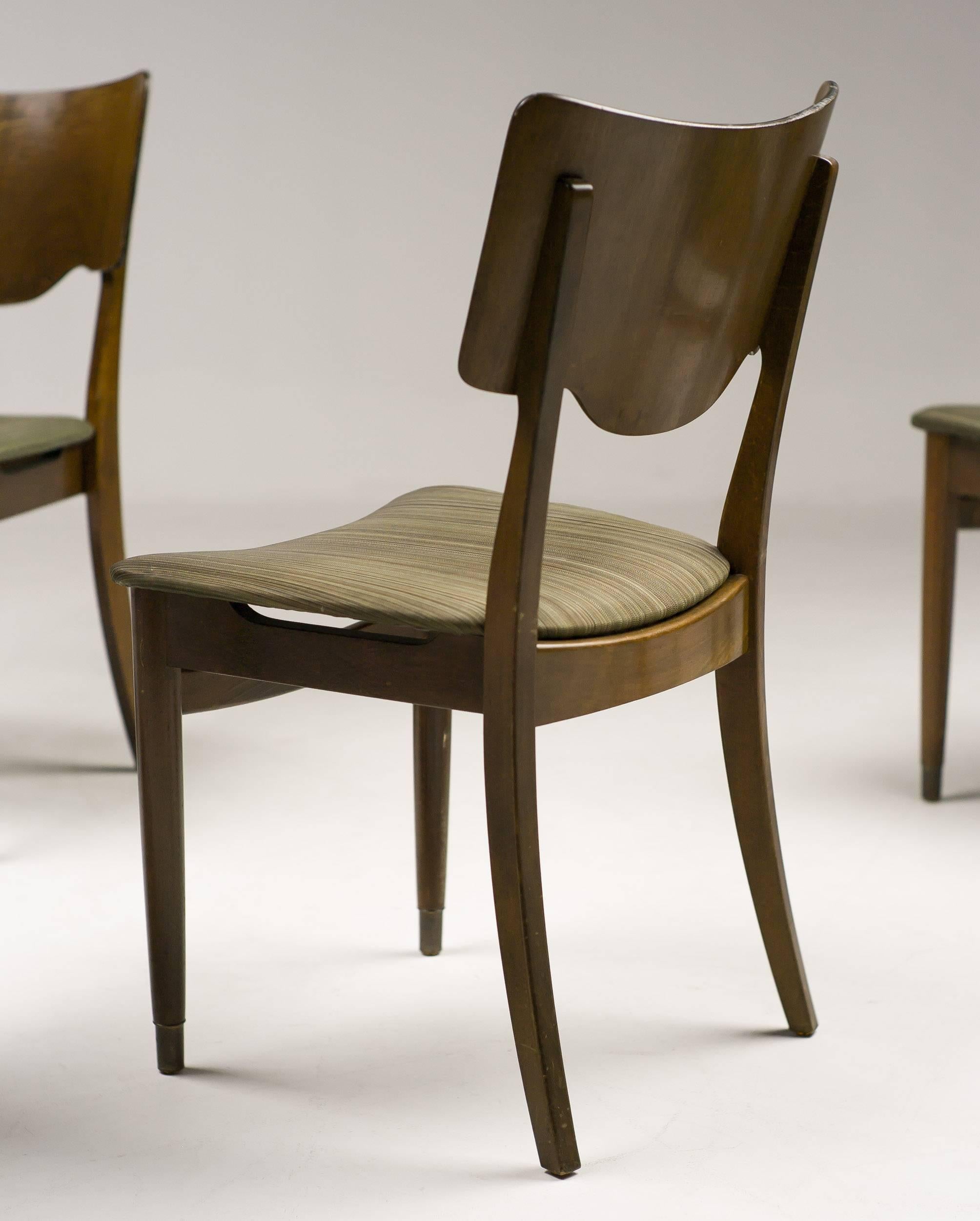 Scandinavian Modern Set of Eight Scandinavian Dining Chairs