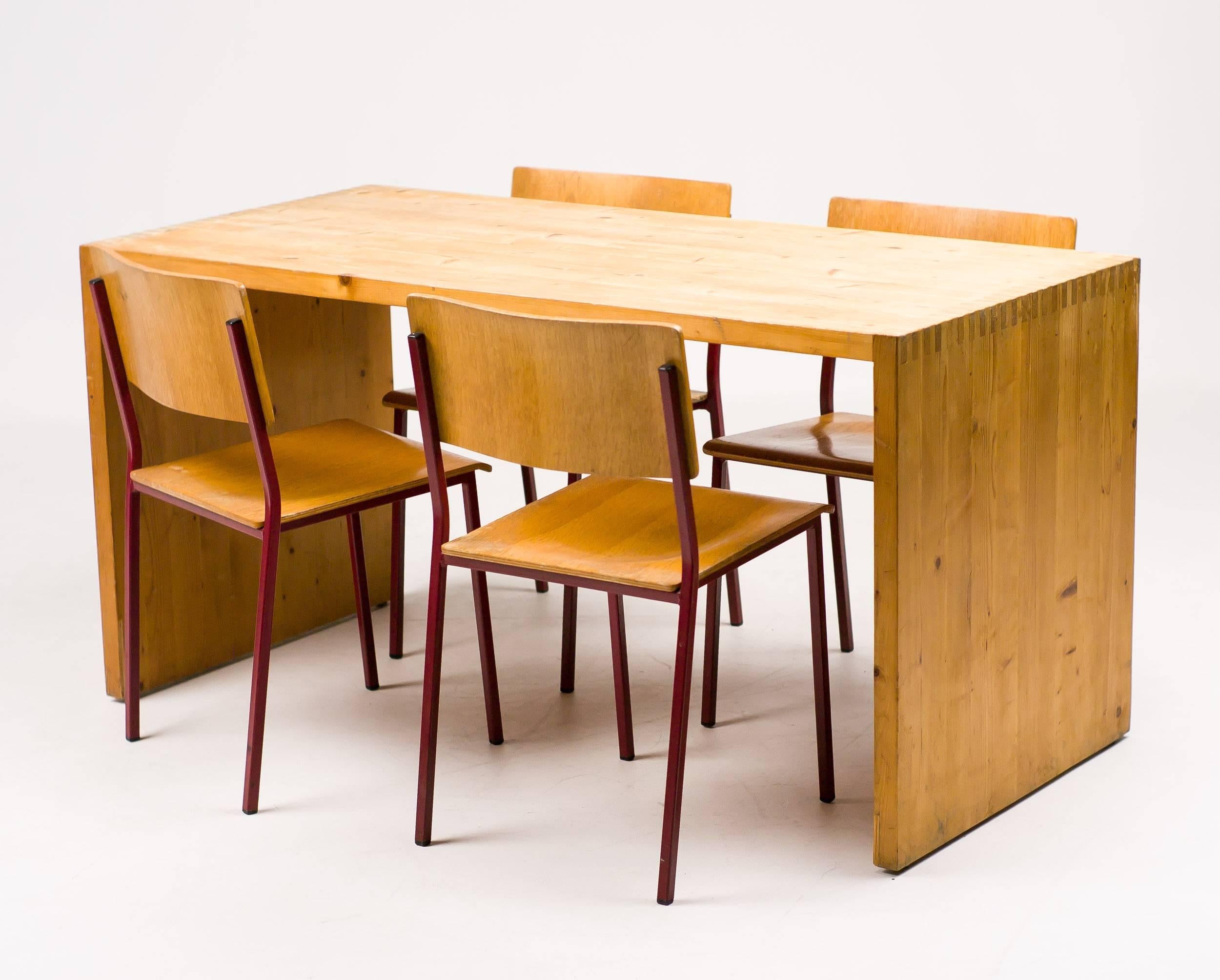 Mid-20th Century Dutch Minimalist Table