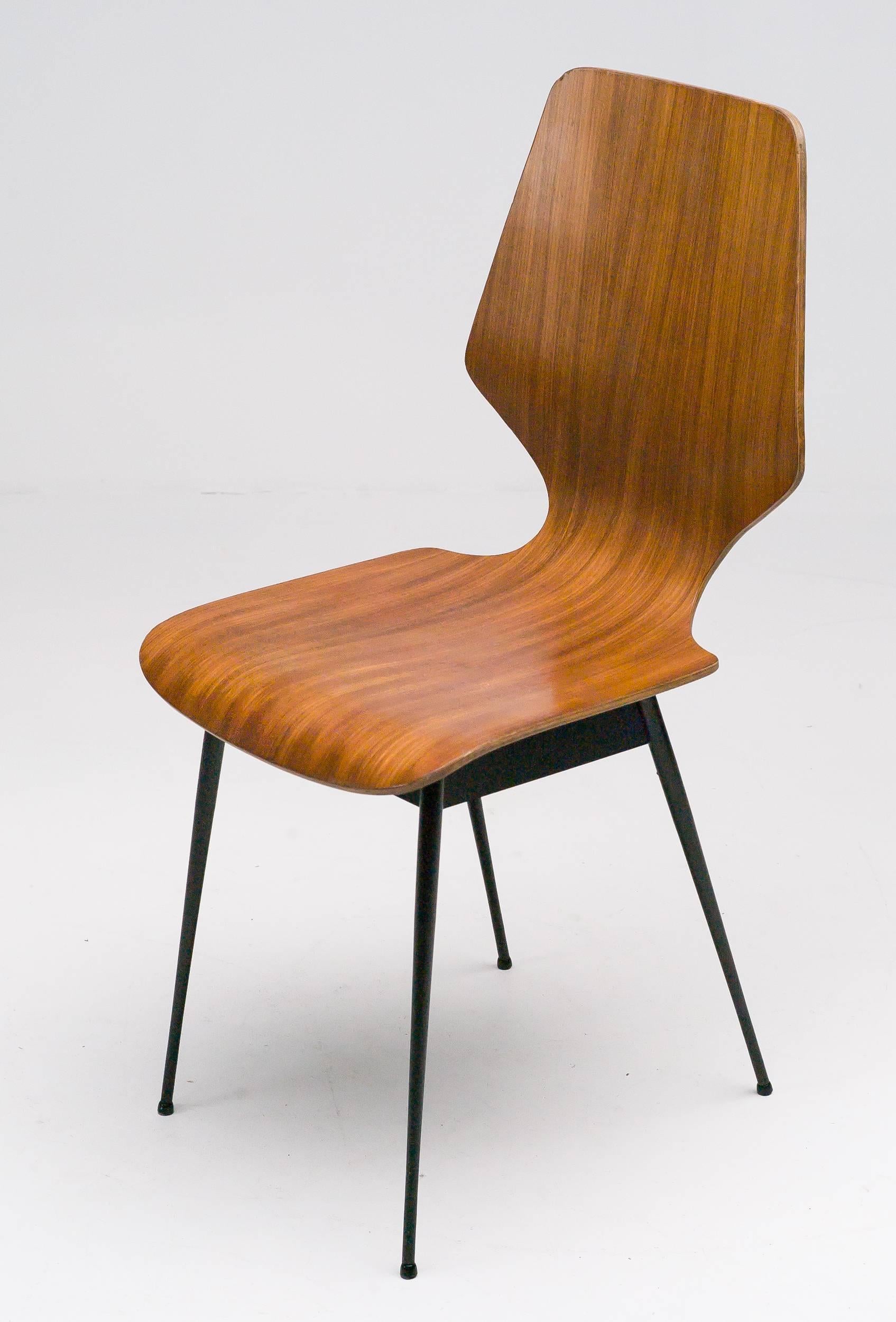 Elegant Italian Plywood Dining Chairs 2