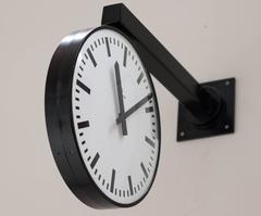 Siemens Double Faced Railway Station Clock