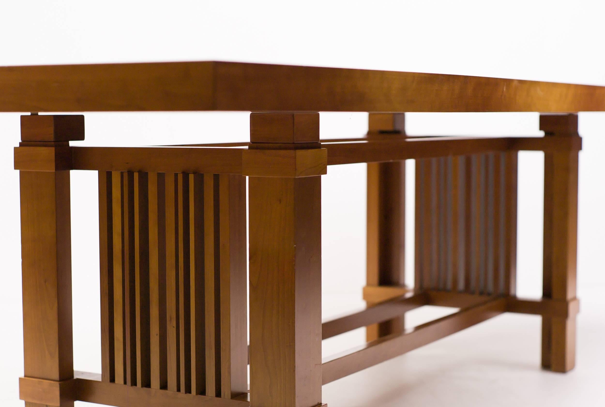 American Cassina Taliesin Dining Table Designed by Frank Lloyd Wright