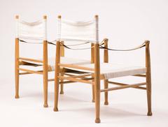 Pair of Danish Safari Chairs