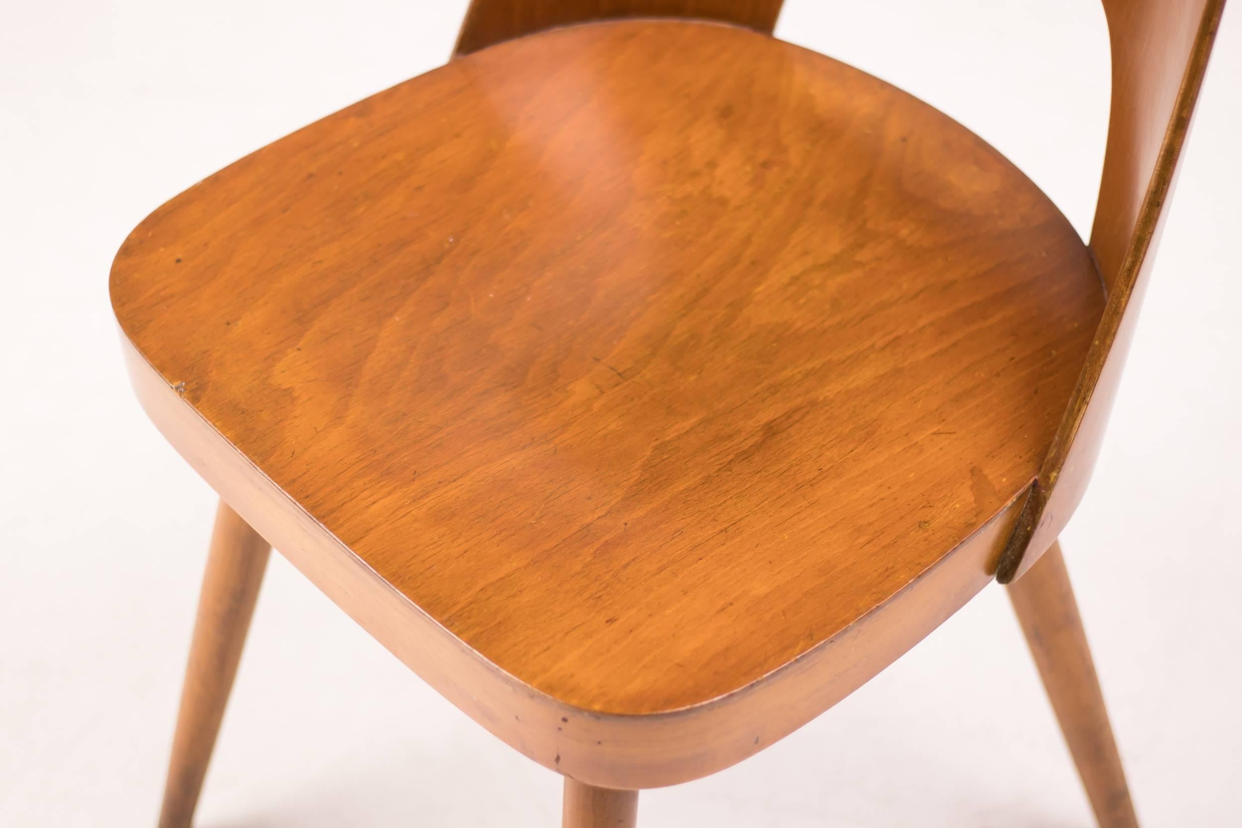 Mid-20th Century Set of Six Bentwood Chairs by Oswald Haerdtl for Thonet