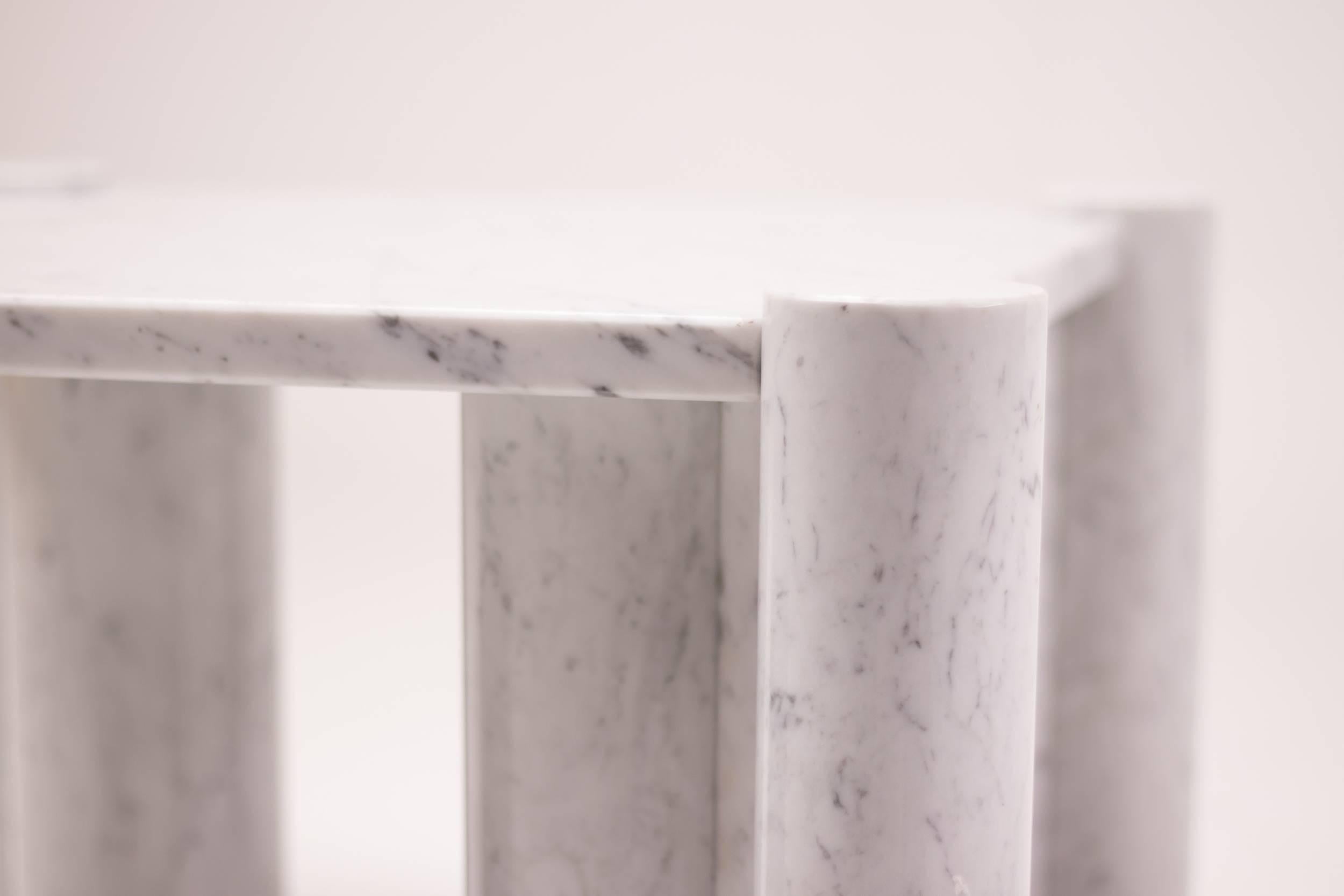 Mid-20th Century Coffee Table 'Jumbo' in Carrara Marble by Gae Aulenti for Knoll