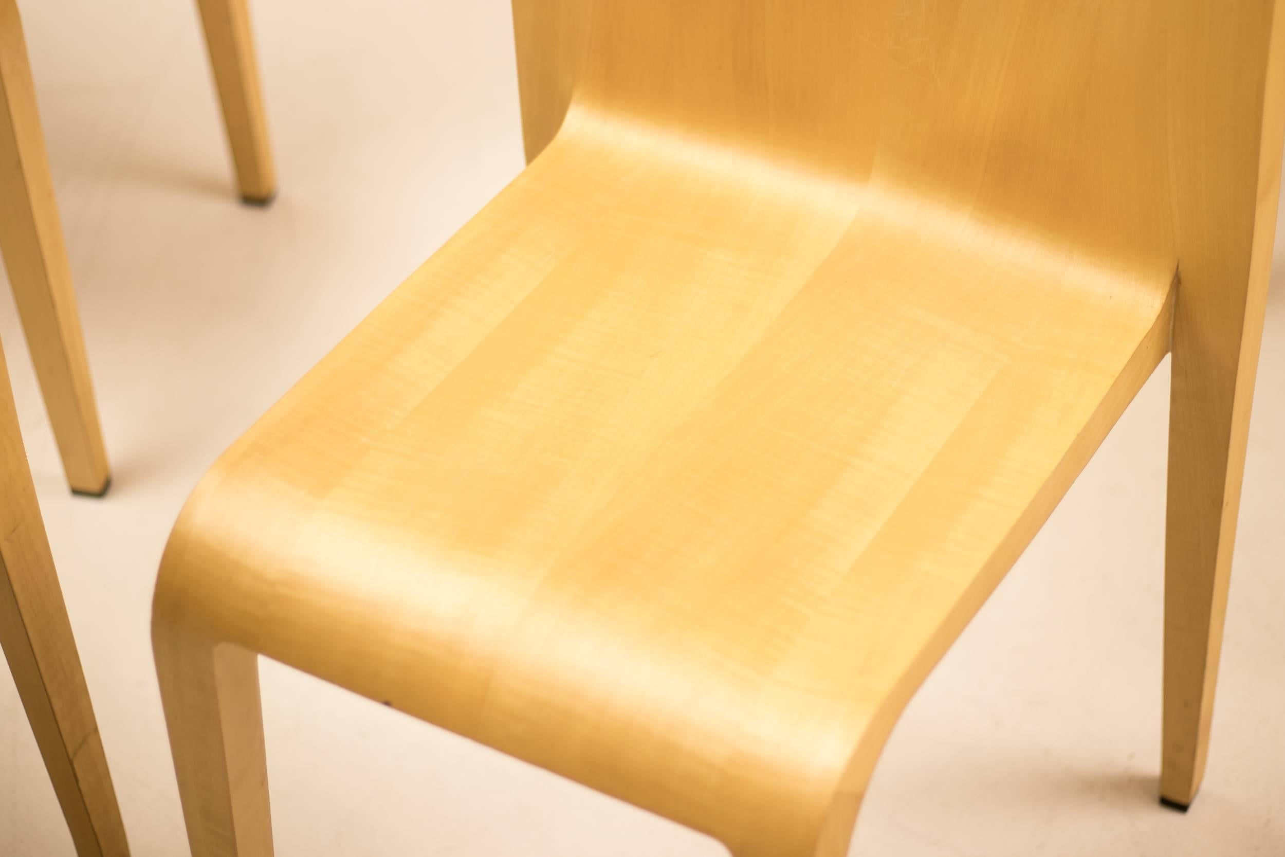 Modern Set of 16 301 Laleggera Chairs in Maple