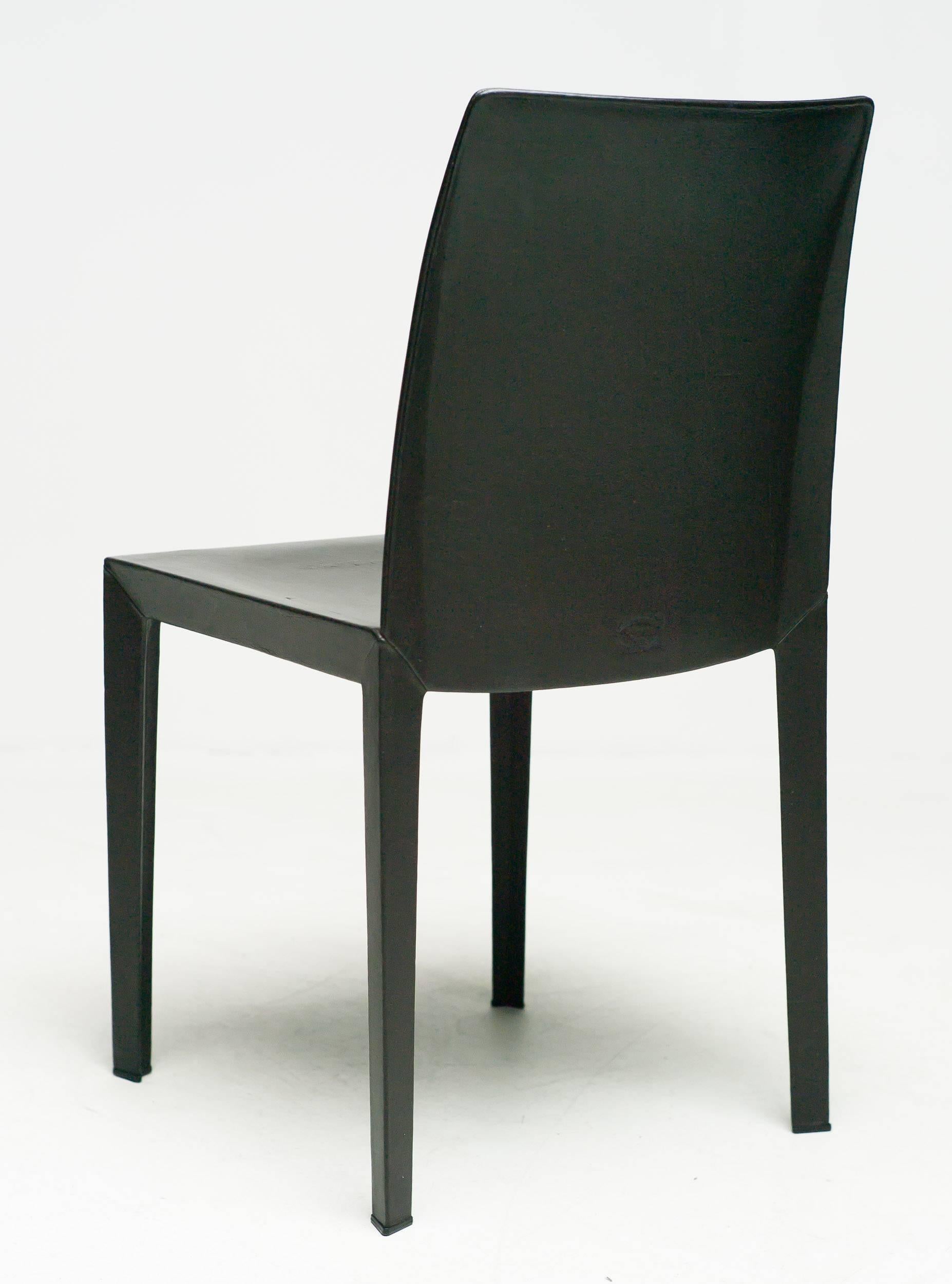 Late 20th Century Set of Six Poltrona Frau Lola Chairs Designed by Pierluigi Cerri