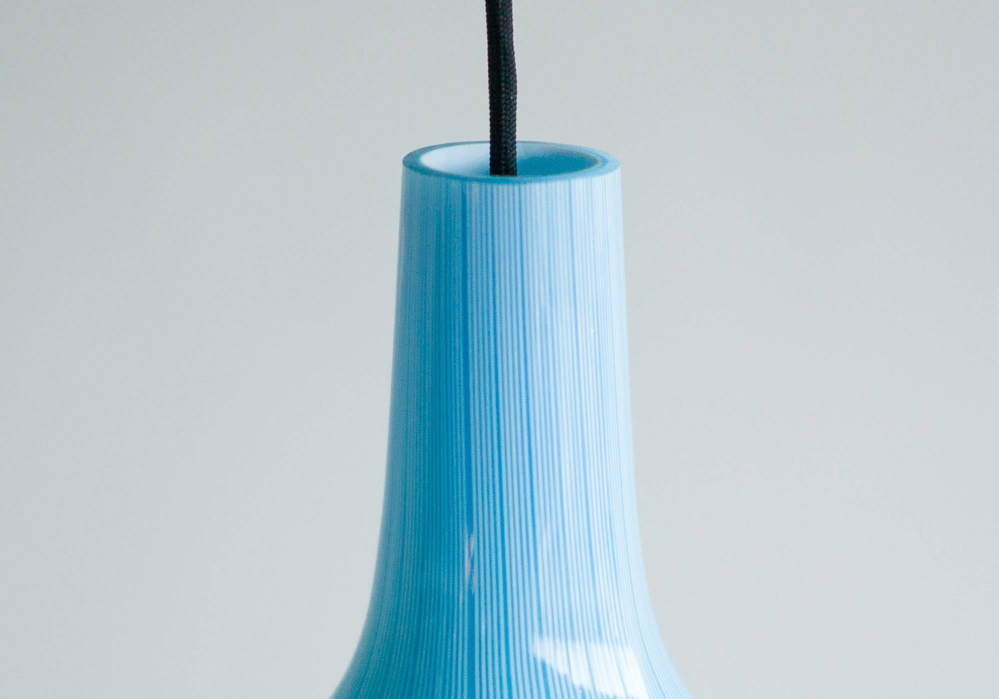 Italian 1960s Pair of Pendant Lamps by Massimo Vignelli for Venini, Murano, Italy