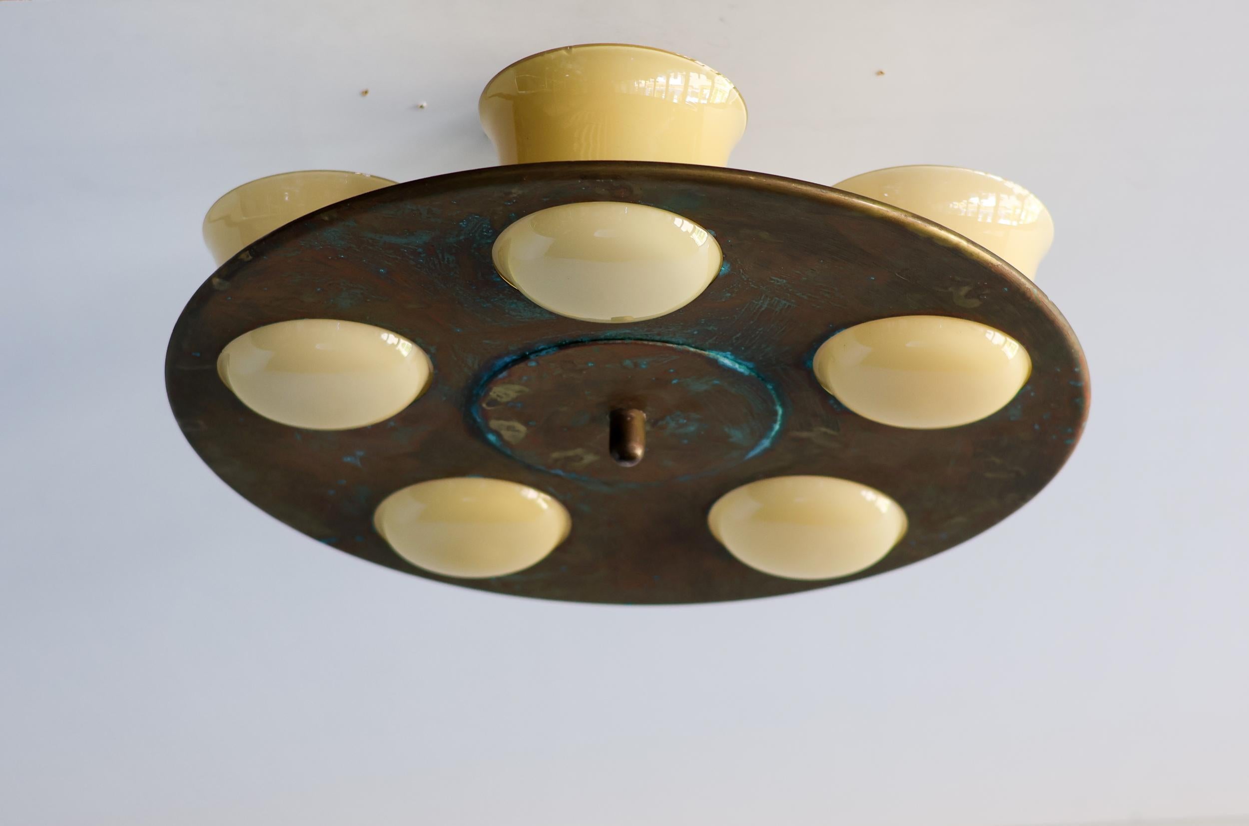 Art Déco Lampadario Art Deco in vendita