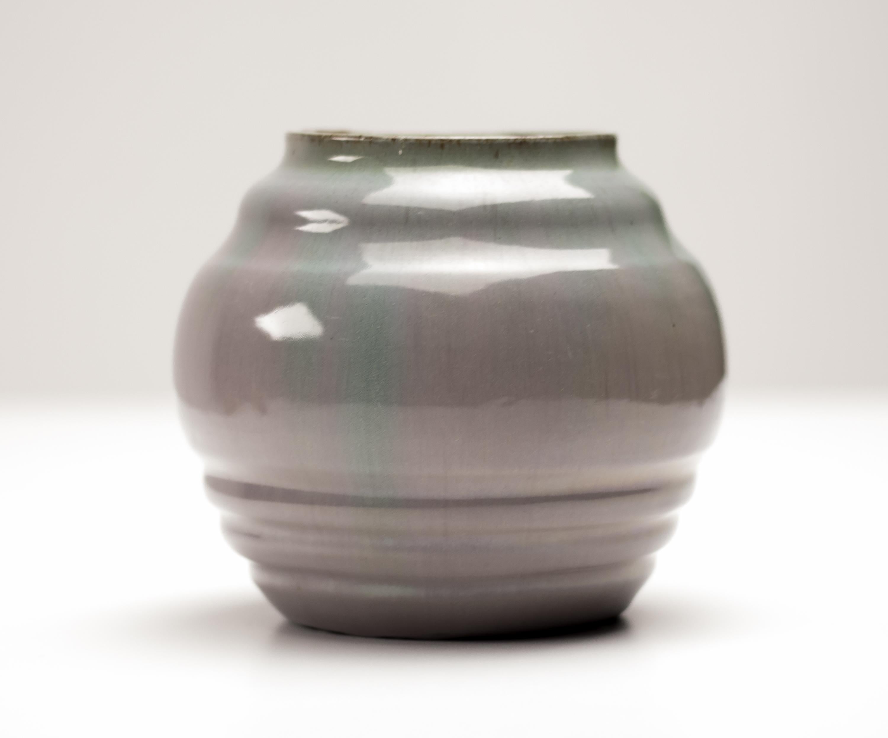 Dutch Rare Ceramic Vase by W.C. Brouwer, Netherlands, Early 20th Century For Sale