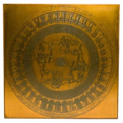 Neo-Egyptian Copper Coffee Table by Vad Trevarefabrikk, Norway, 1970